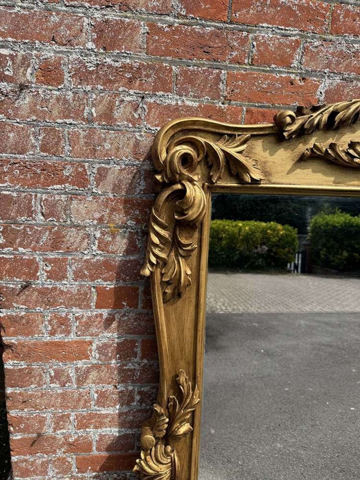 A Spectacular Large Antique English 19th C Gilt Overmantle Mirror. photo furniture
