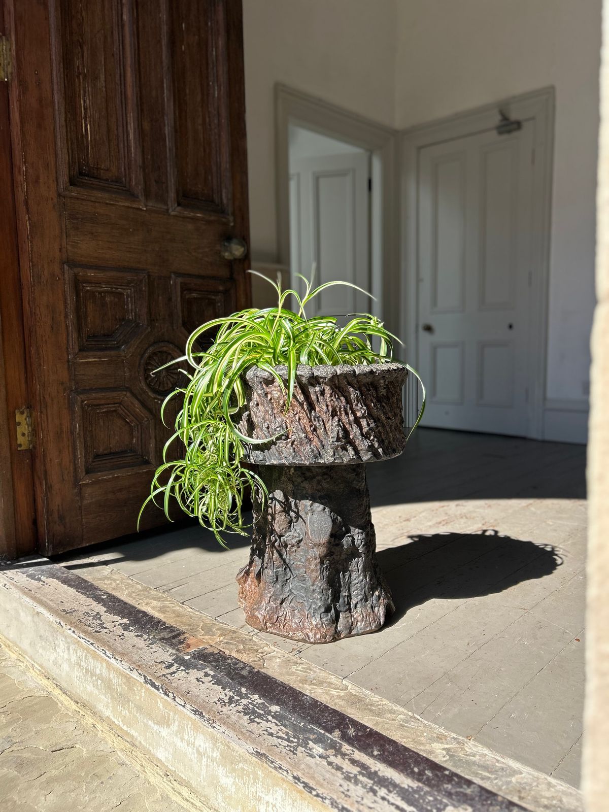 19th Century Faux Bois Wine Cooler Or Planter