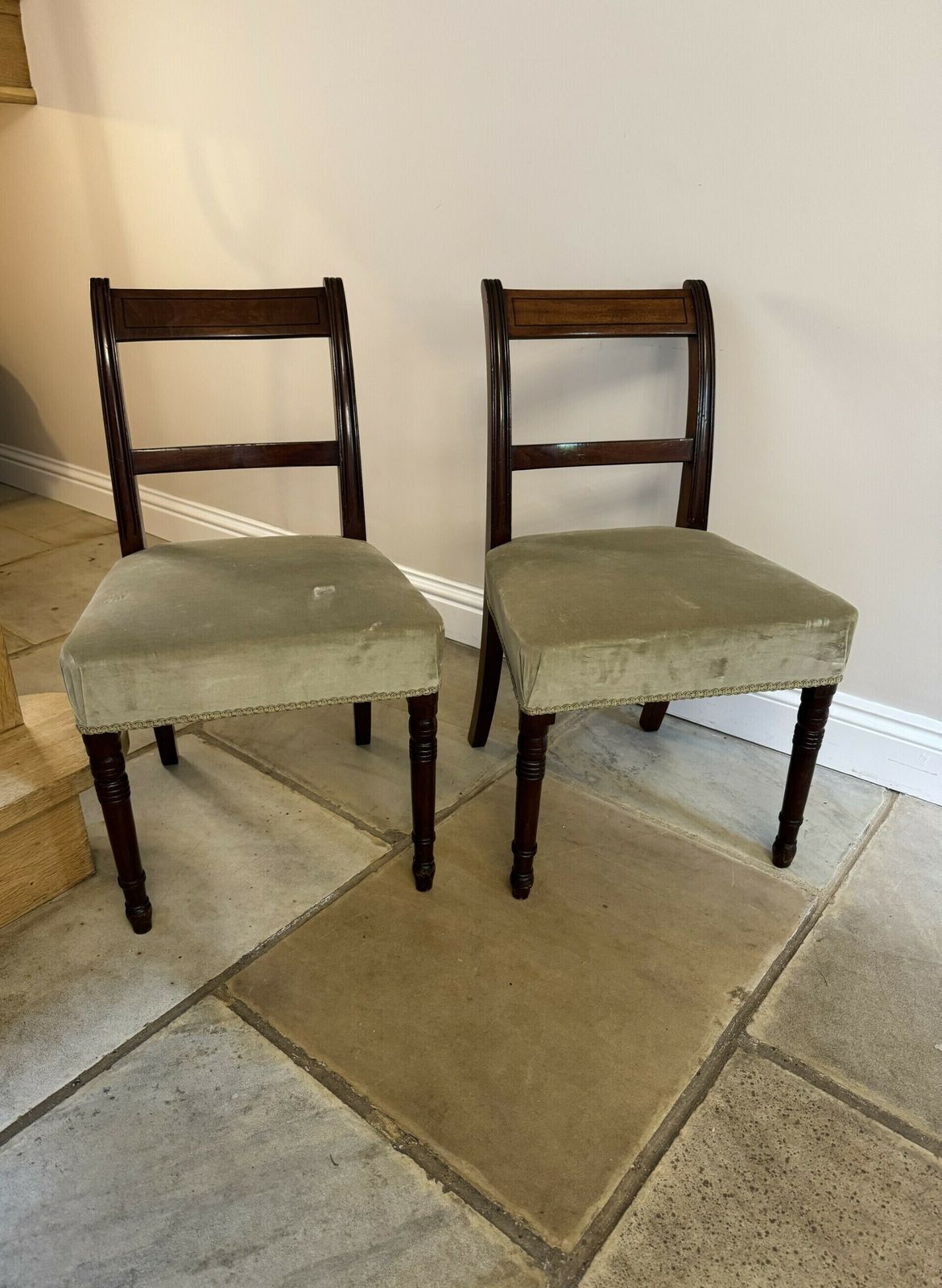 Set Of Six Antique Regency Quality Mahogany Dining Chairs photo buy