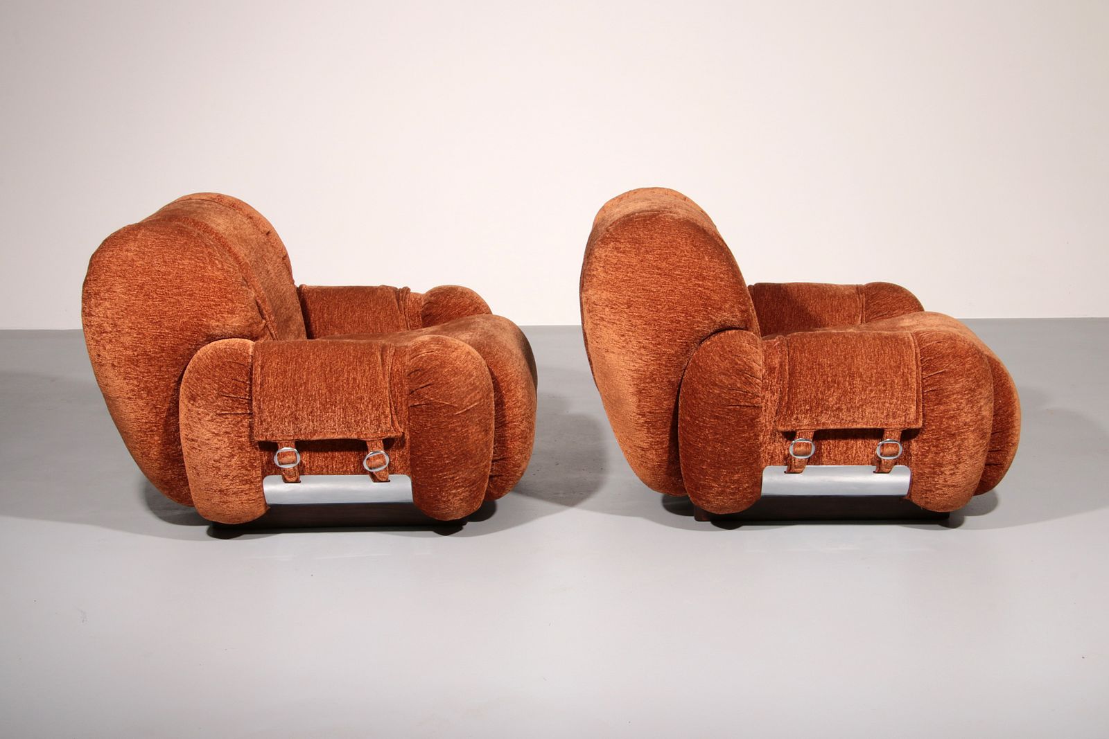 Lounge Chairs Designed In The Style From Adriano Piazzesi Italy photo for sale