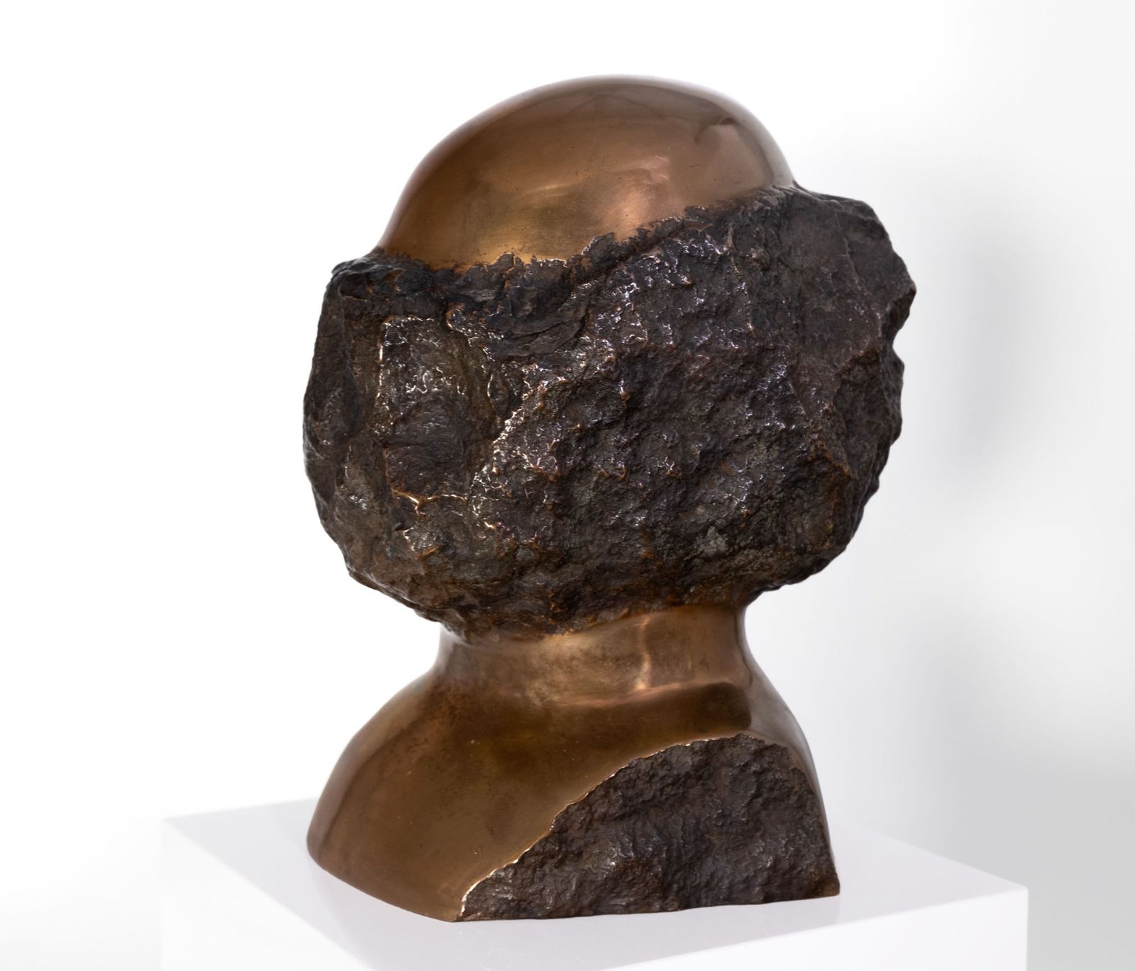 Bronze Abstract Head By Wolf Bröll  1993 photo furniture