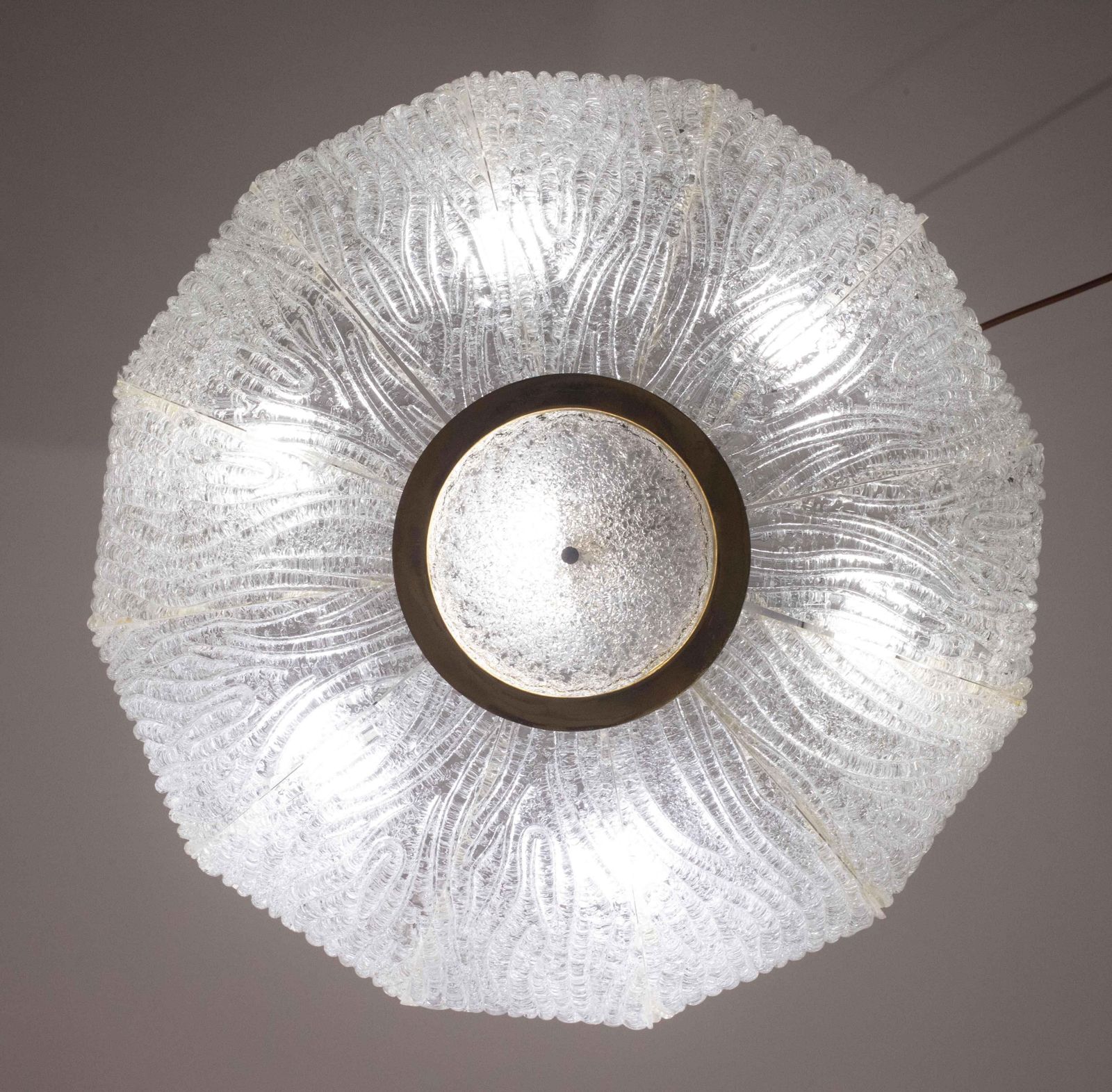 Luxurious Murano Glass Ceiling Lamp Model Royal By Barovier E Toso, 1970s photo furniture