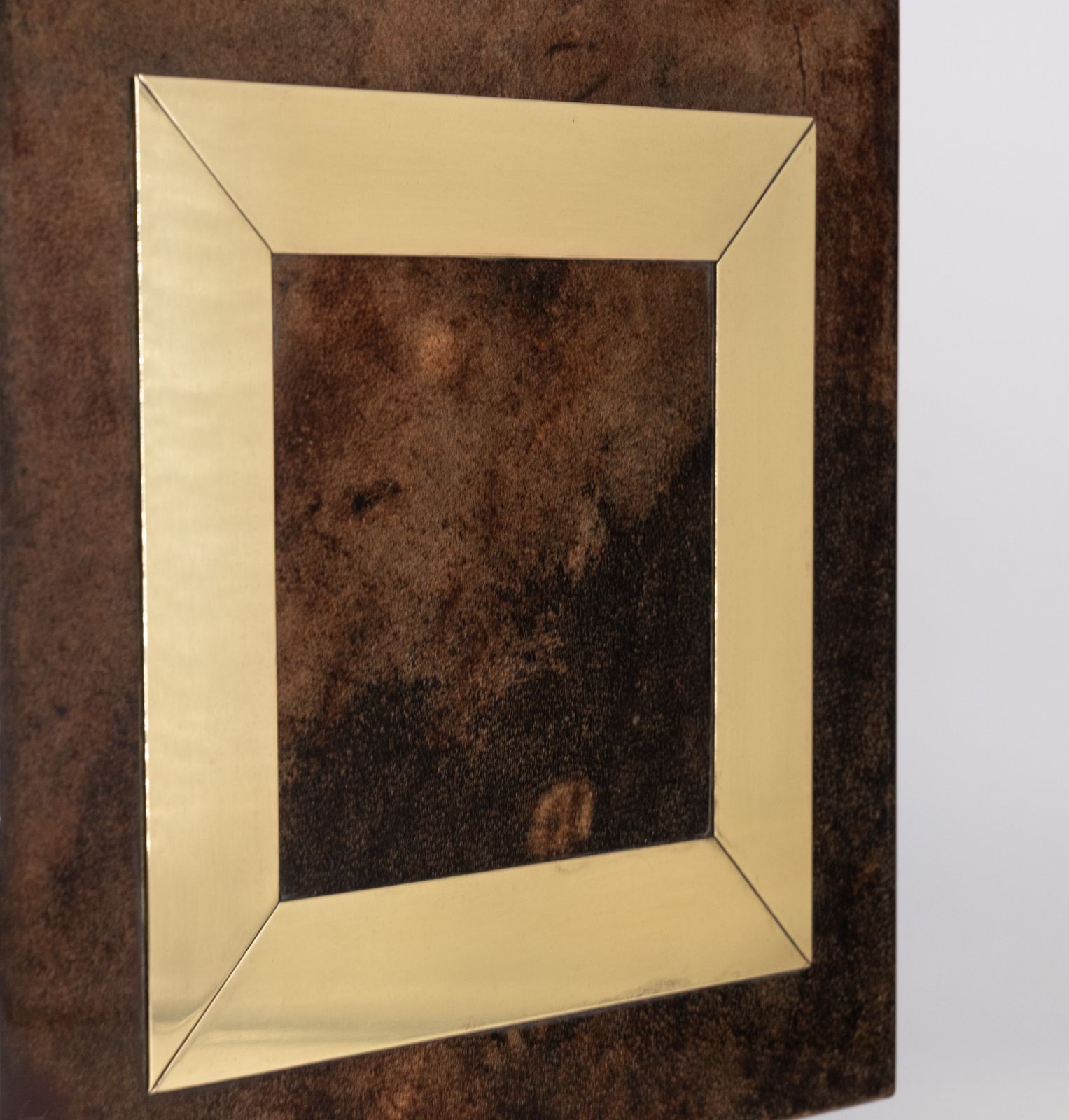 Italian Lacquered Vellum & Brass Large Table Lamp And Shade Attr Aldo Tura 1960 photo for sale