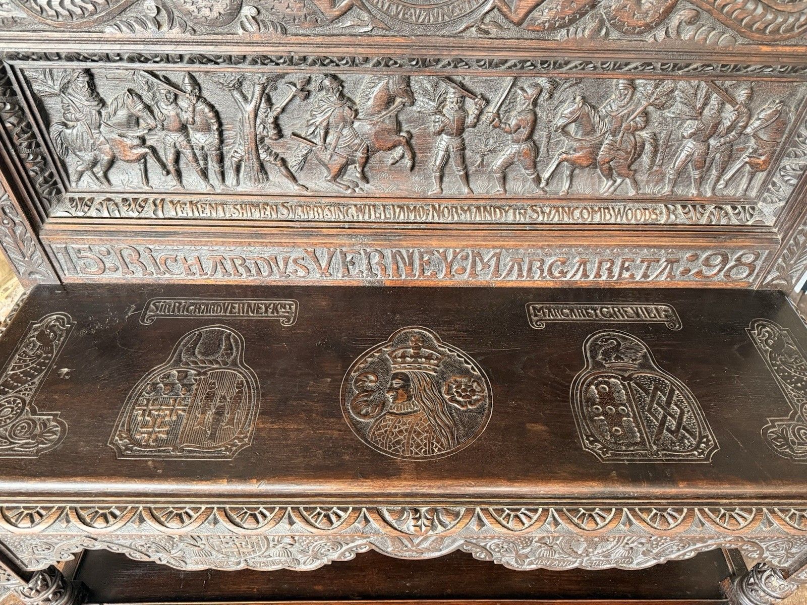 photo buy Important Antiquarin  Antique Buffet Dresser Sideboard  George Shaw Engrave 1598