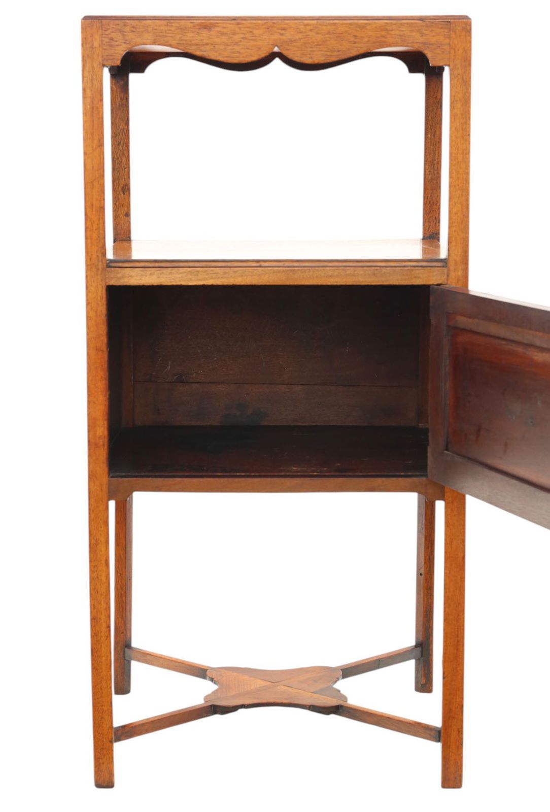 Antique C.1800 Georgian Mahogany Washstand / Bedside Table – Quality Nightstand photo Furniture
