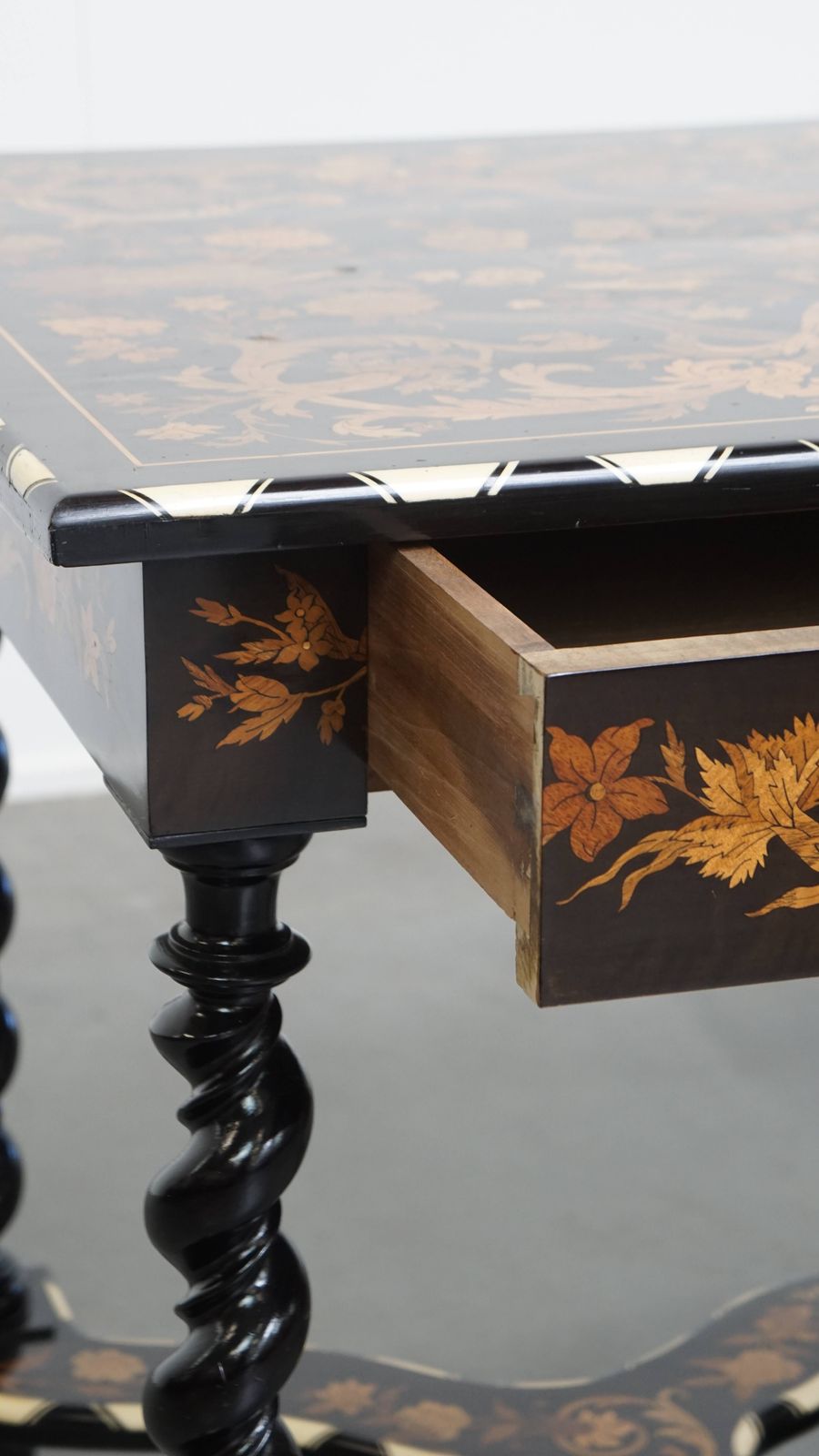 Beautiful And Graceful, Antique 19th Century Dutch Marquetry Table photo buy