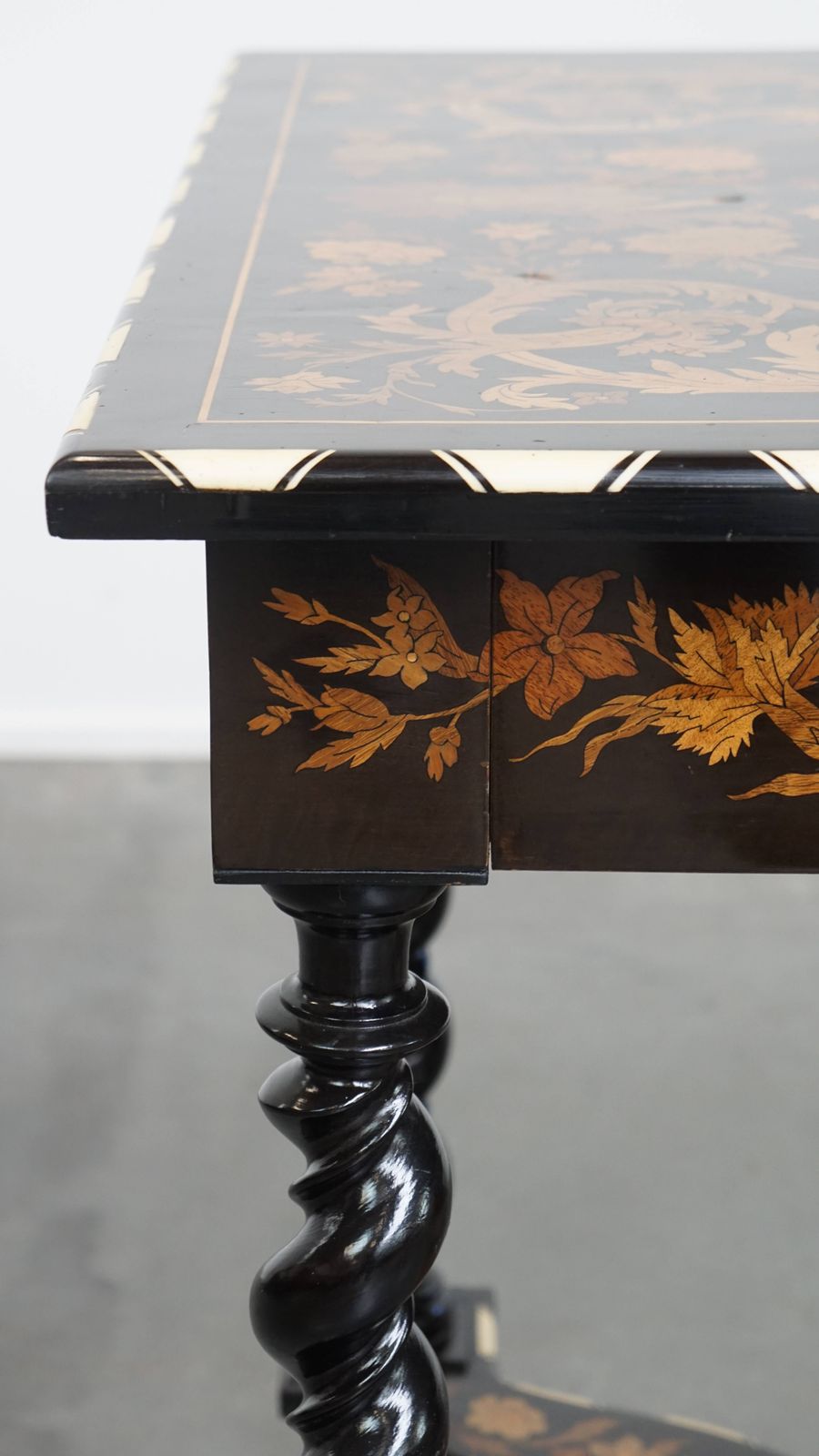 Beautiful And Graceful, Antique 19th Century Dutch Marquetry Table photo vintage