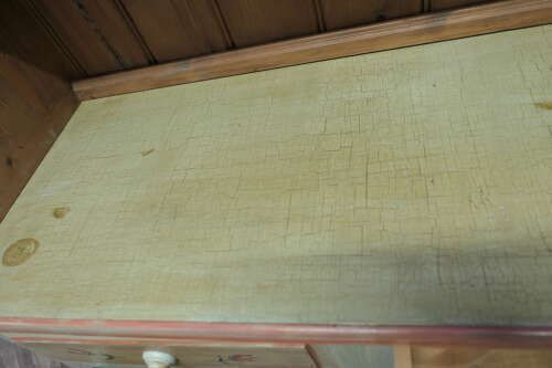 A Superb Artisan Painted Farmhouse Kitchen Pine Dresser photo vintage