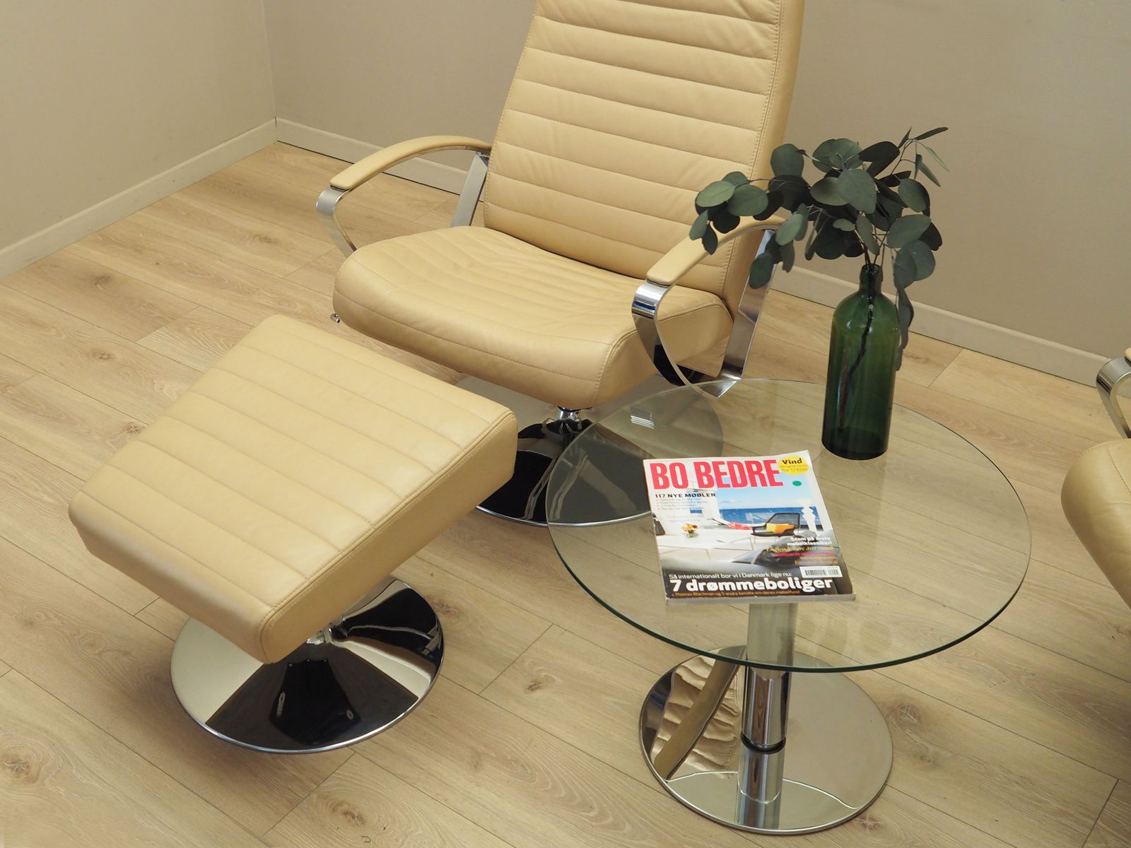 Lounge Fauteuil Met Voetenbank, Deens Design, Jaren 1970, Fabrikant: Boconcept photo 1549.0