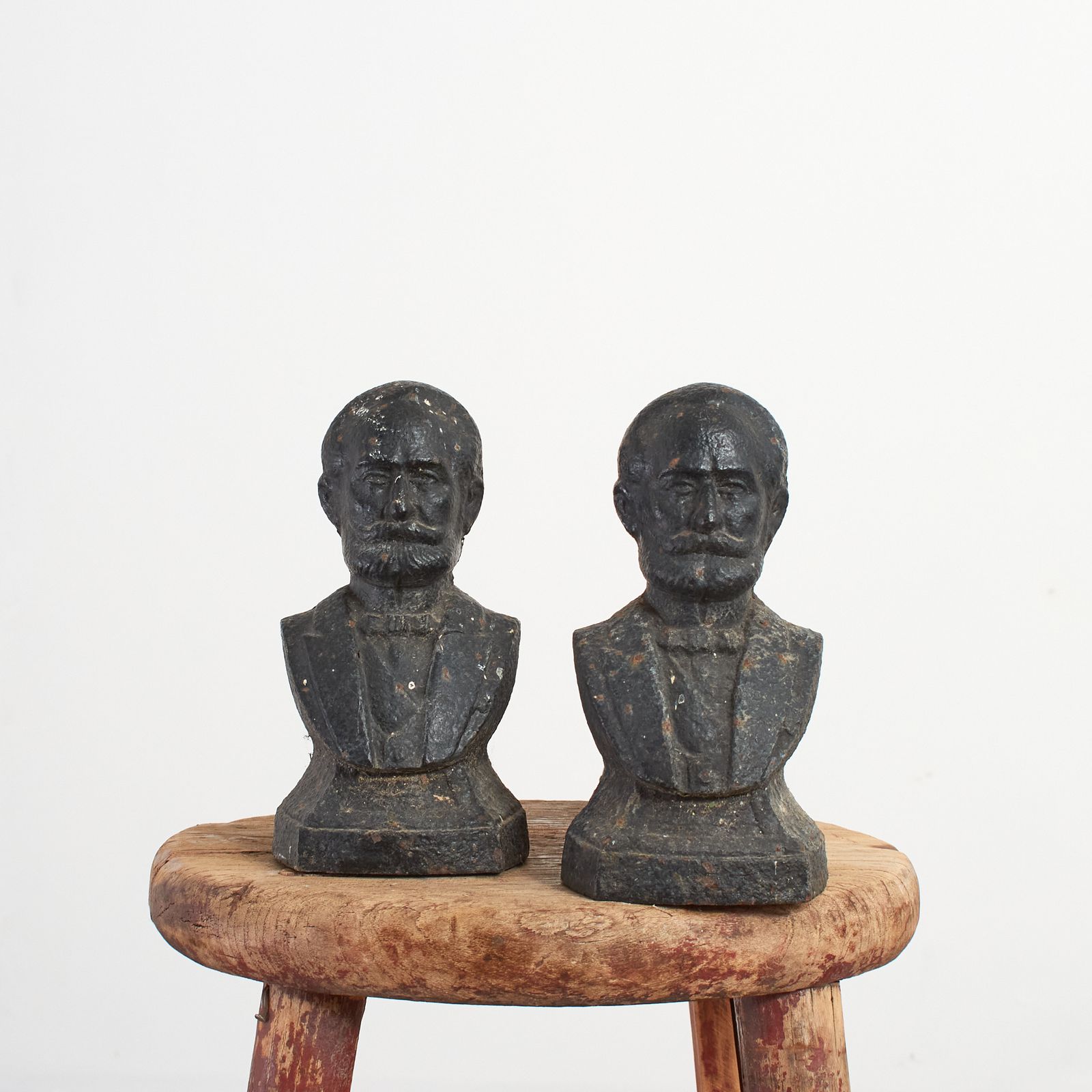 Pair Of French Victorian Iron Fire Dog Andirons – Male