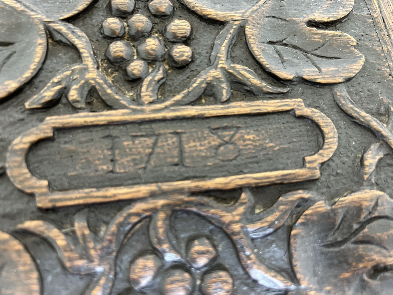 Antique Carved English Oak Chinoiserie Bureau Chest Secretary Writing Desk Secretaire With Drawers photo buy