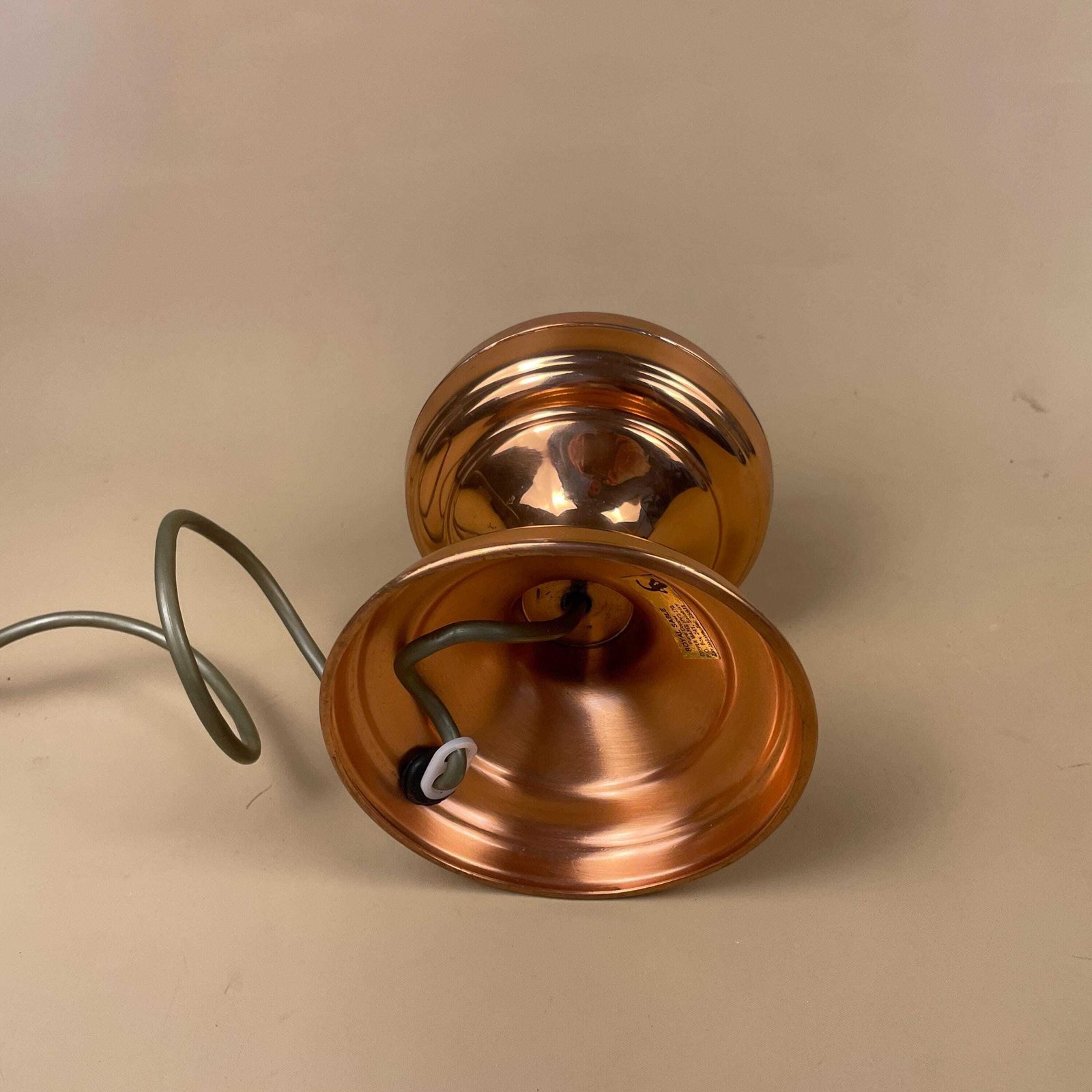 Vintage Copper Table Lamp Side Light Medium Metal Pac Tested 2025 photo 55.0