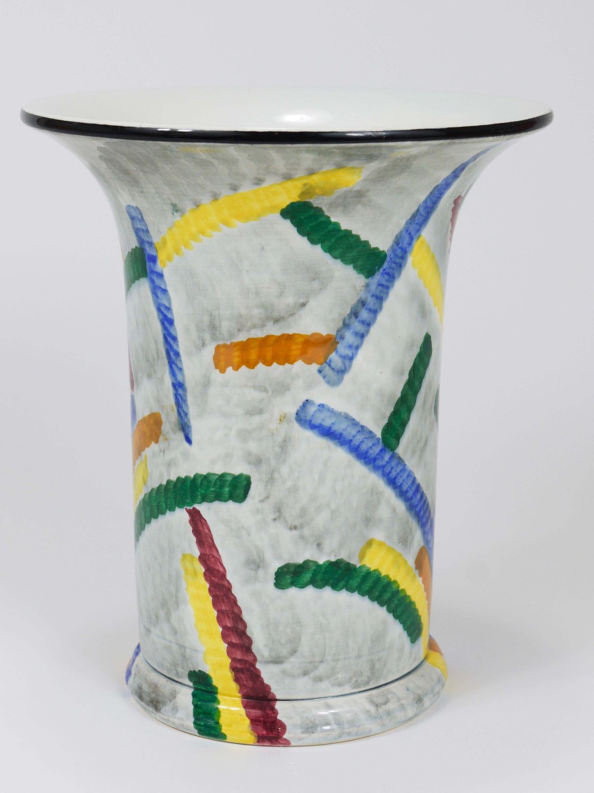 Eva Zeisel Art Deco Bauhaus Pottery Vase, Smf Schramberg, Germany 1920s photo for sale