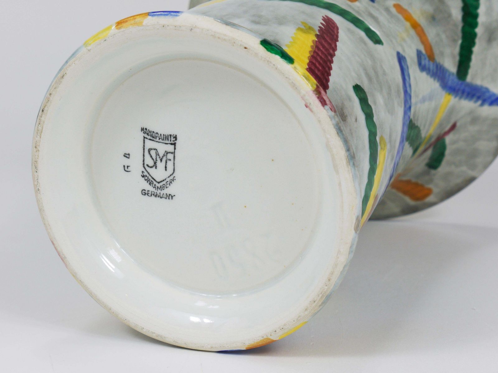 Eva Zeisel Art Deco Bauhaus Pottery Vase, Smf Schramberg, Germany 1920s photo 659.0