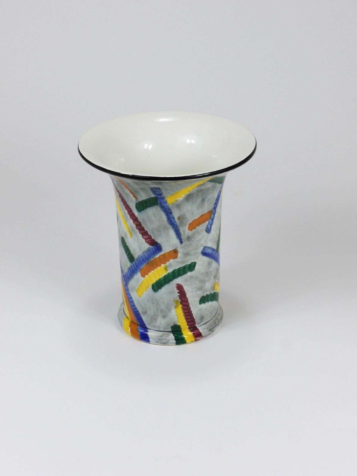 photo buy Eva Zeisel Art Deco Bauhaus Pottery Vase, Smf Schramberg, Germany 1920s