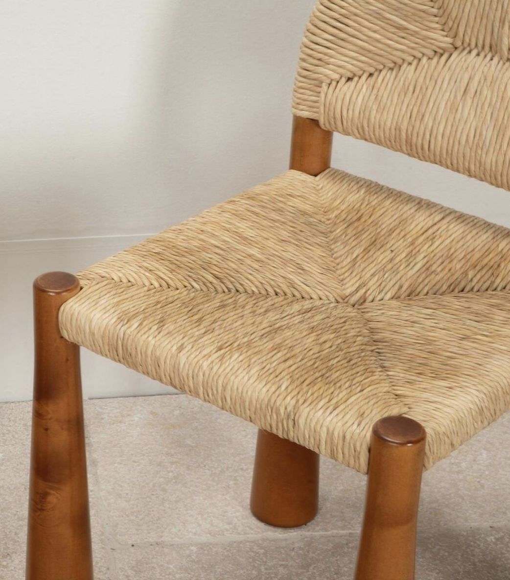 Mid Century Set Of 6 Italian Dining Chairs By Alessandro Becchi, 1970s photo Furniture