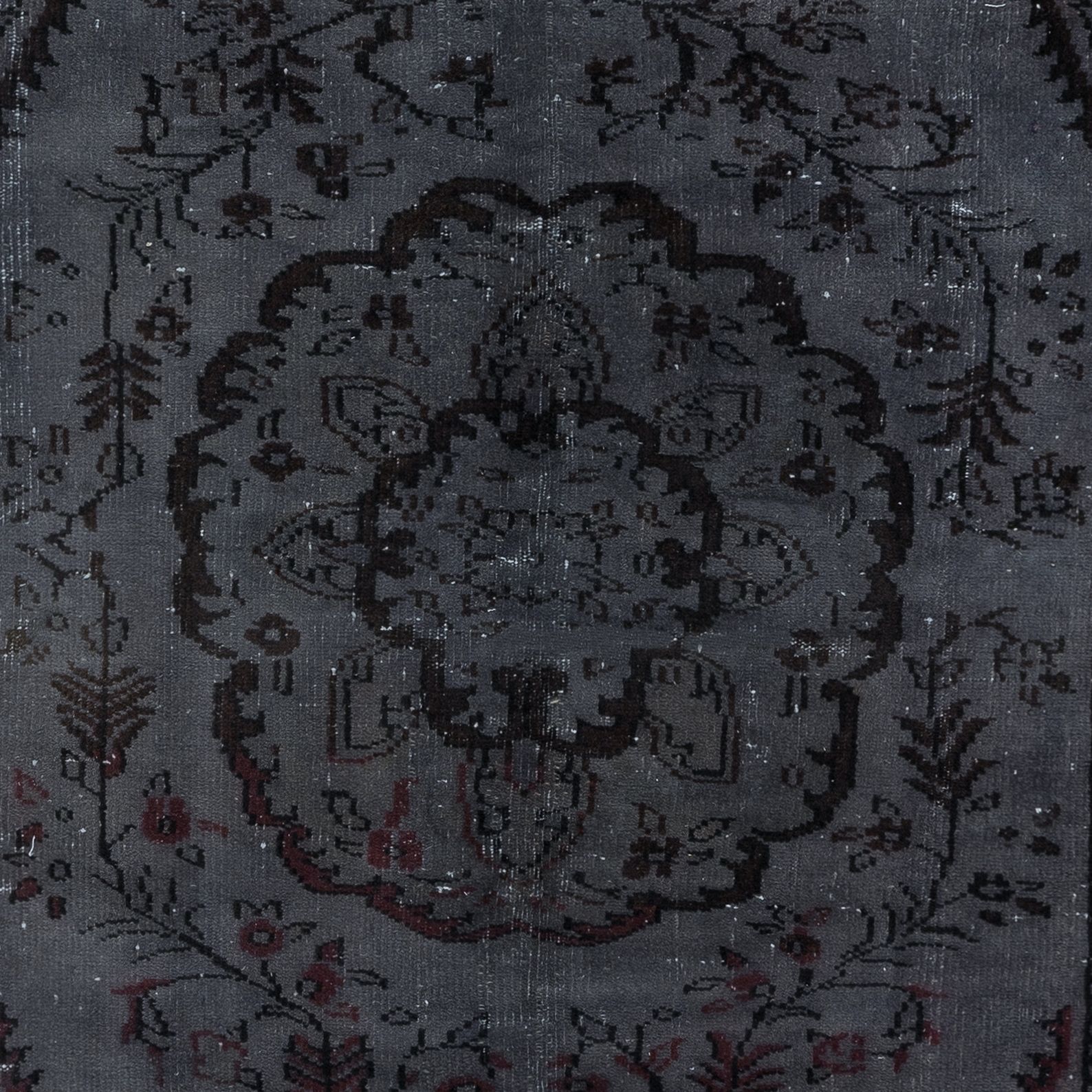 5.4x8.7 Ft Handmade Turkish Rug In Dark Gray, Great 4 Modern Interiors photo 433.0