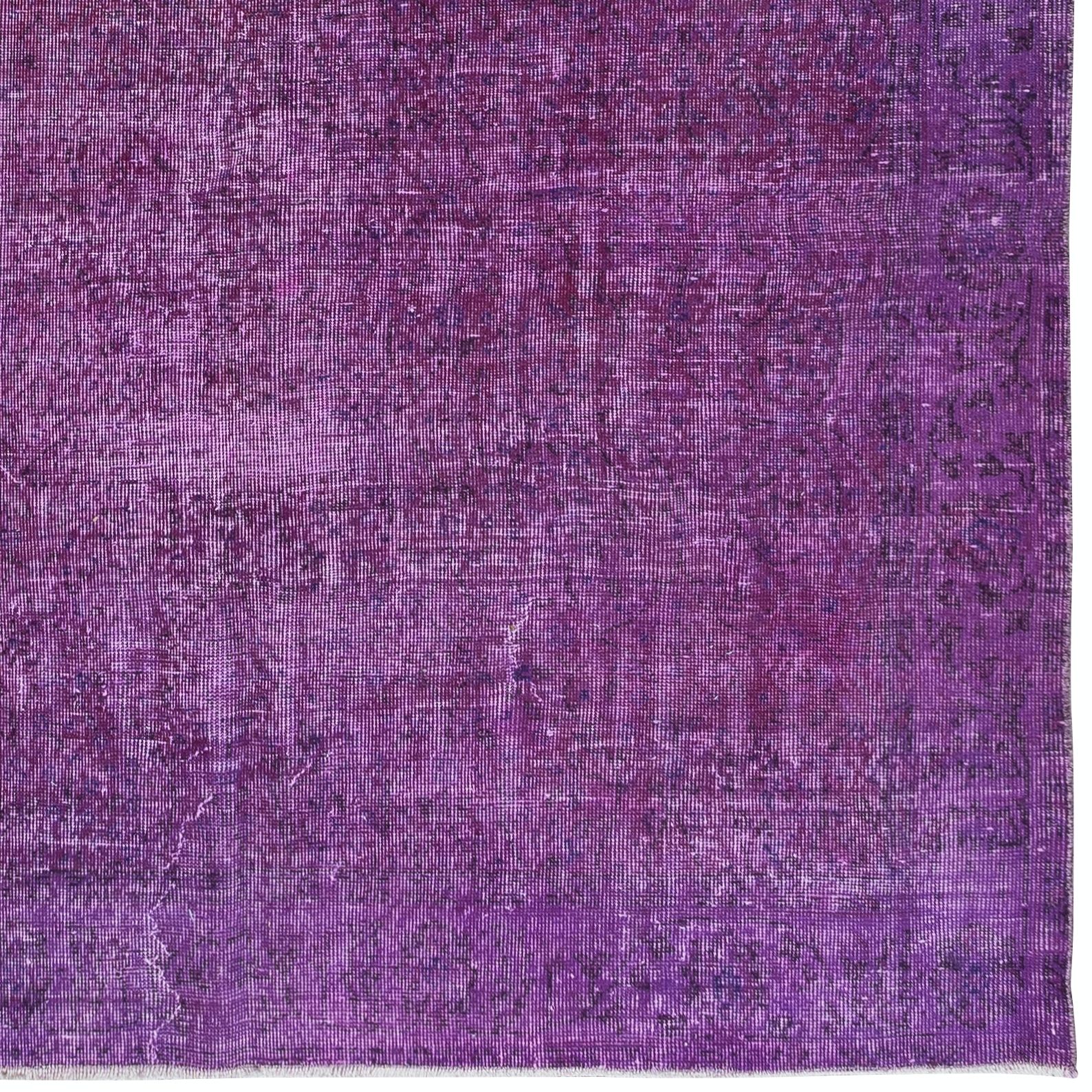 6x9.8 Ft Purple Handmade Indoor Outdoor Rug For Bedroom. Turkish Bohemian Carpet photo for sale