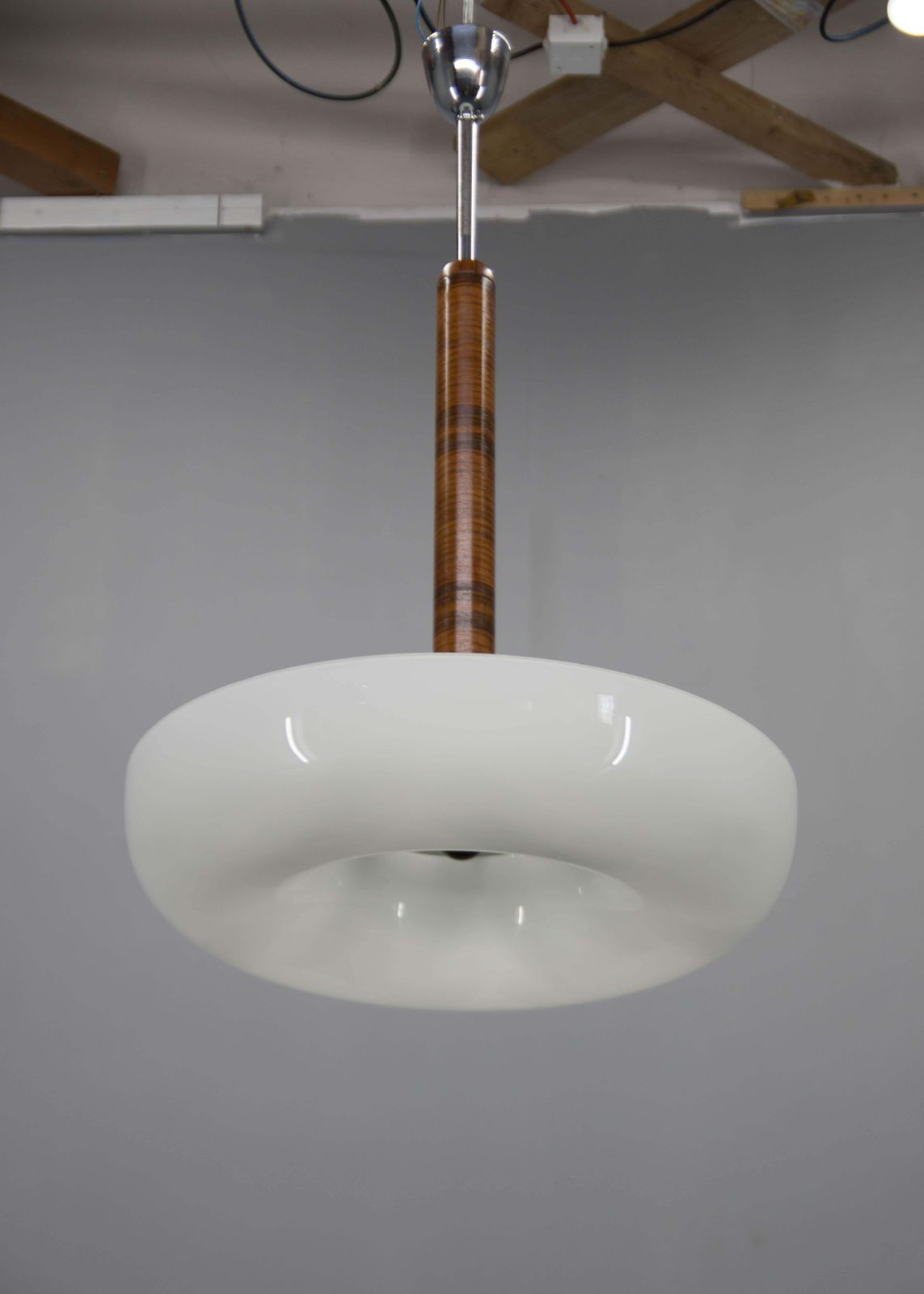 Rare Functionalist Chandelier Made By Up Zavody In 1930s photo furniture