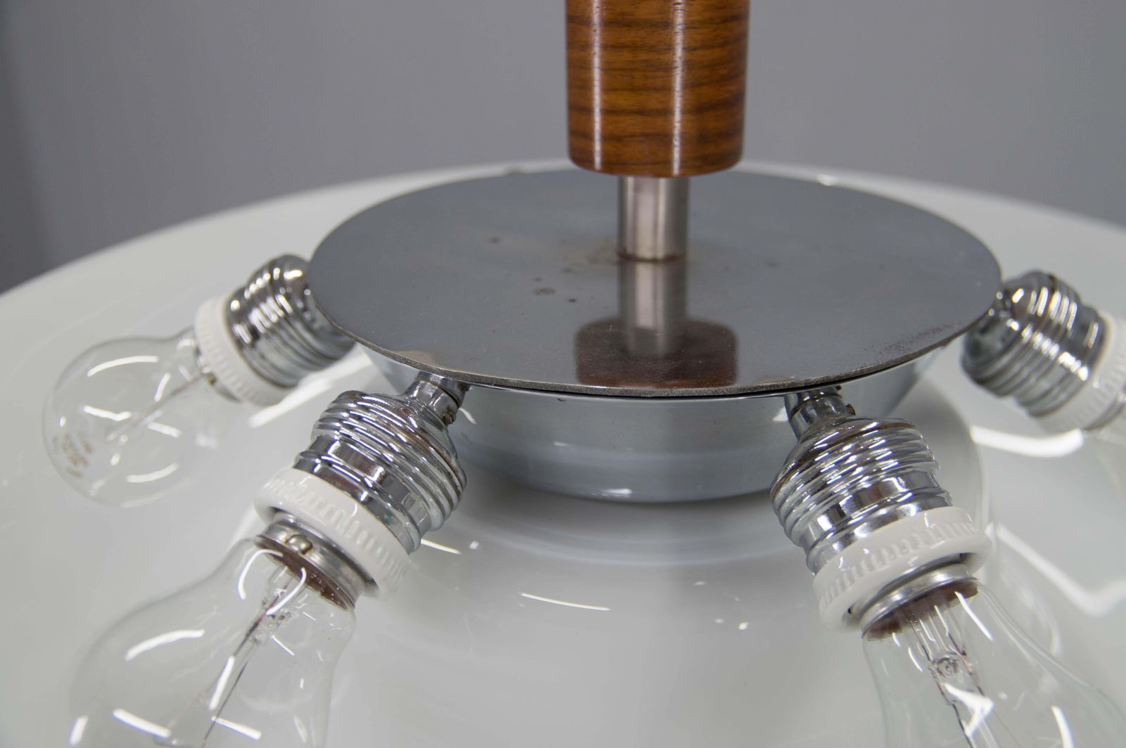 Rare Functionalist Chandelier Made By Up Zavody In 1930s photo vinterior