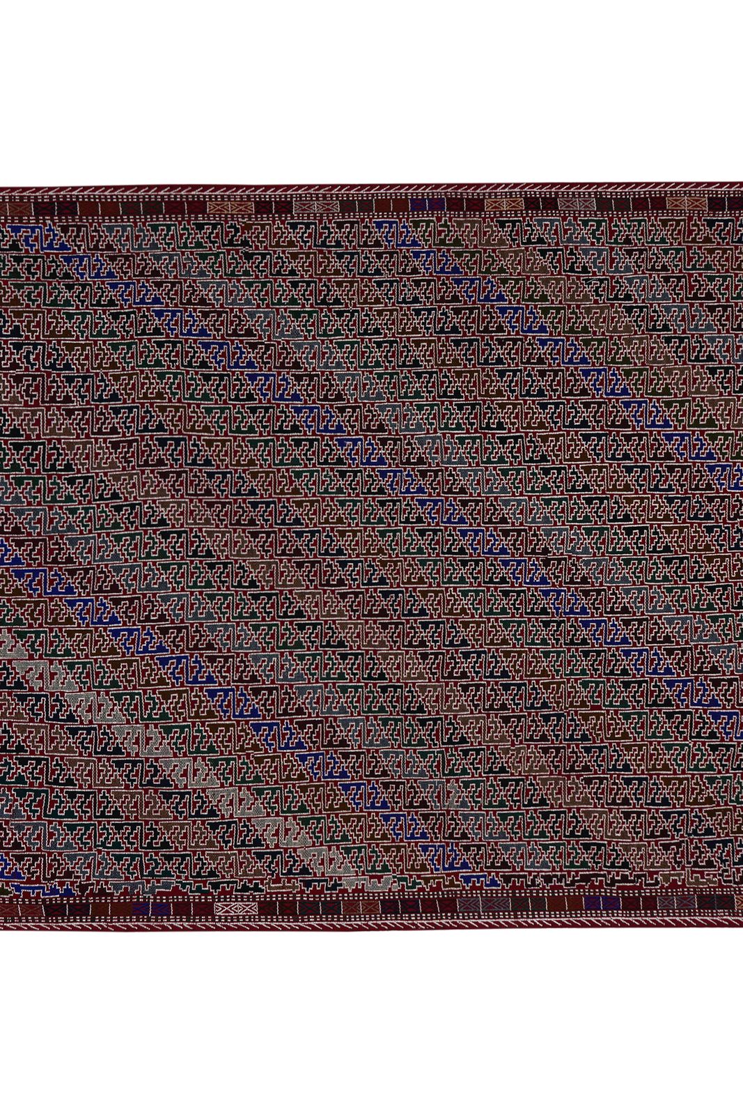 Mid 20th Century Jajim Kilim With Diagonal Stripes 5'4'' X 7'9'' photo furniture