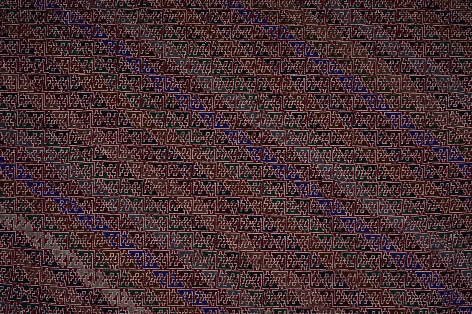 Mid 20th Century Jajim Kilim With Diagonal Stripes 5'4'' X 7'9'' photo buy