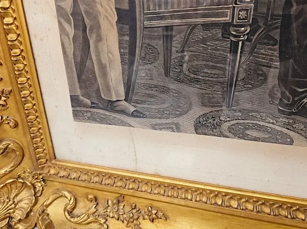 photo vintage A Very Fine 19th Century Set Of Three Massive Prints Of Napoleon