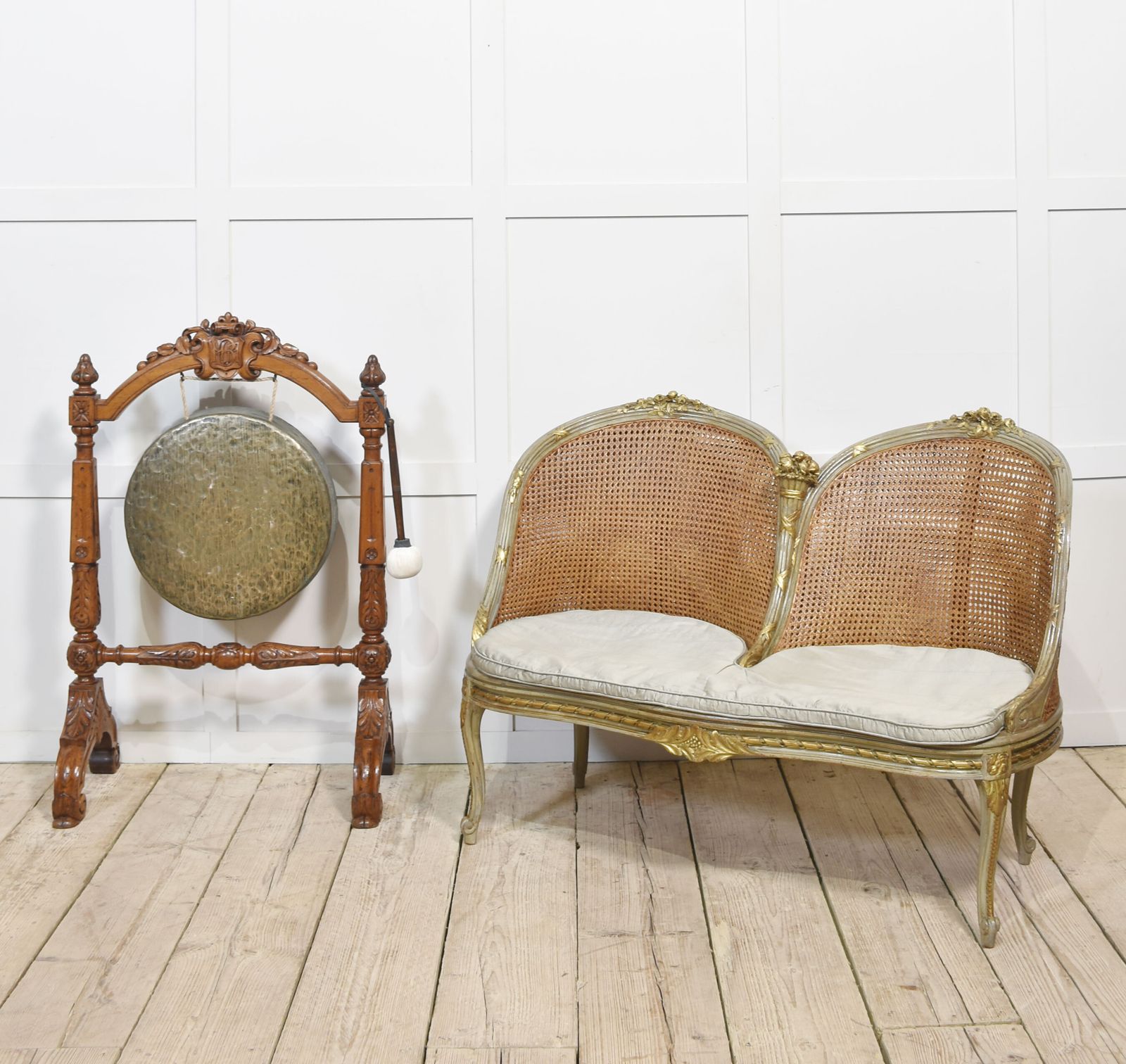 Oak Framed Dinner Gong photo for sale