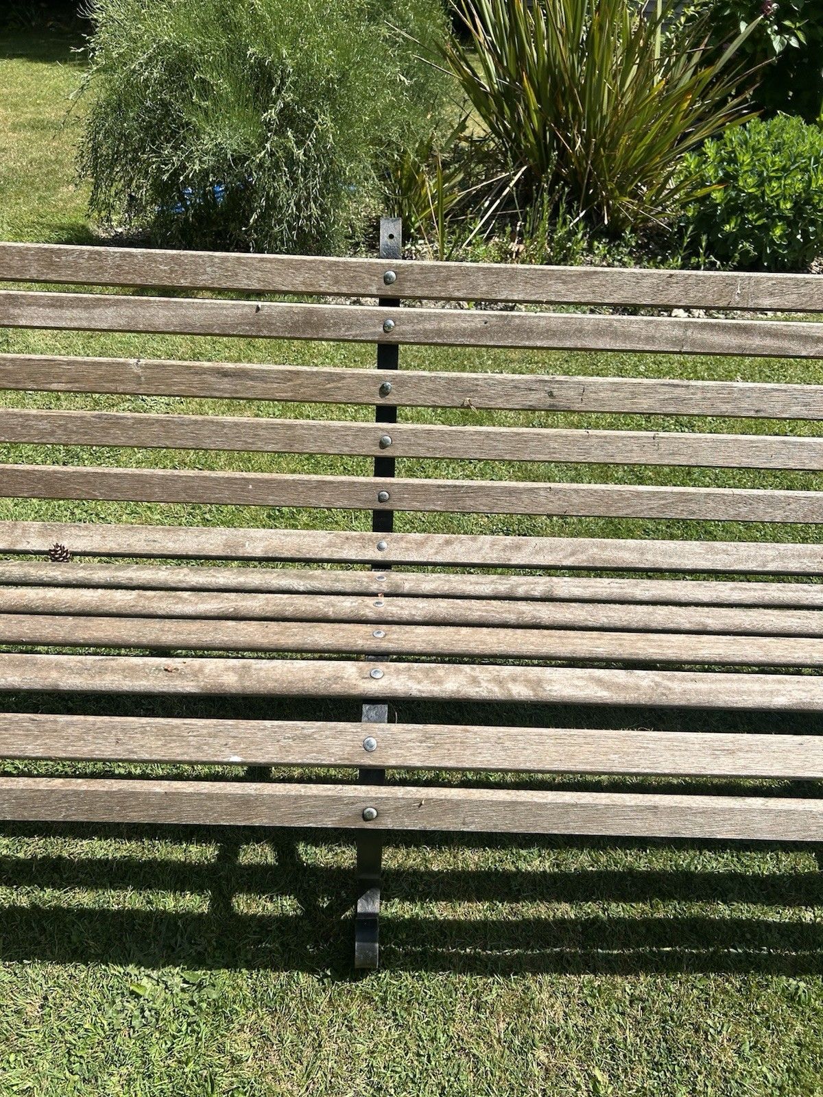 Antique Wrought Iron Garden Bench Seat Chair Victorian 10ft Period Old Reclaim photo Garden Furniture