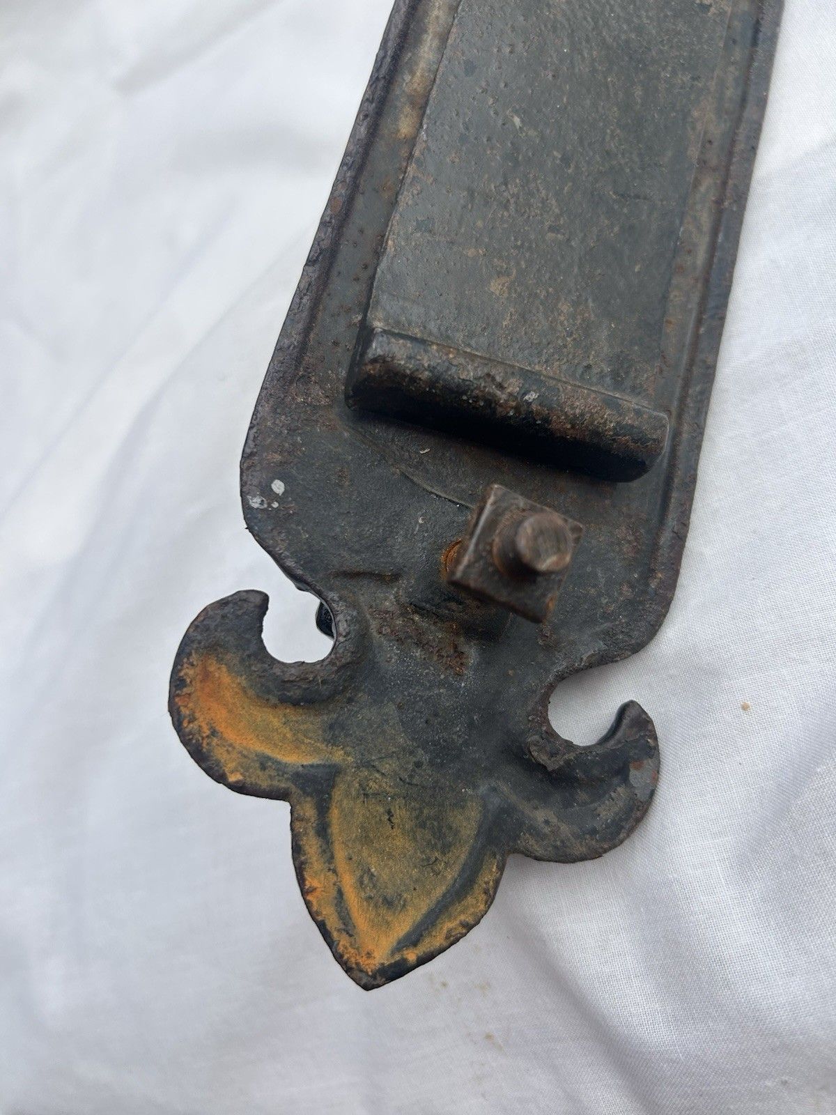 photo furniture Large Antique Front Door Knocker Letterbox Period Cast Iron Gothic Tudor Metal