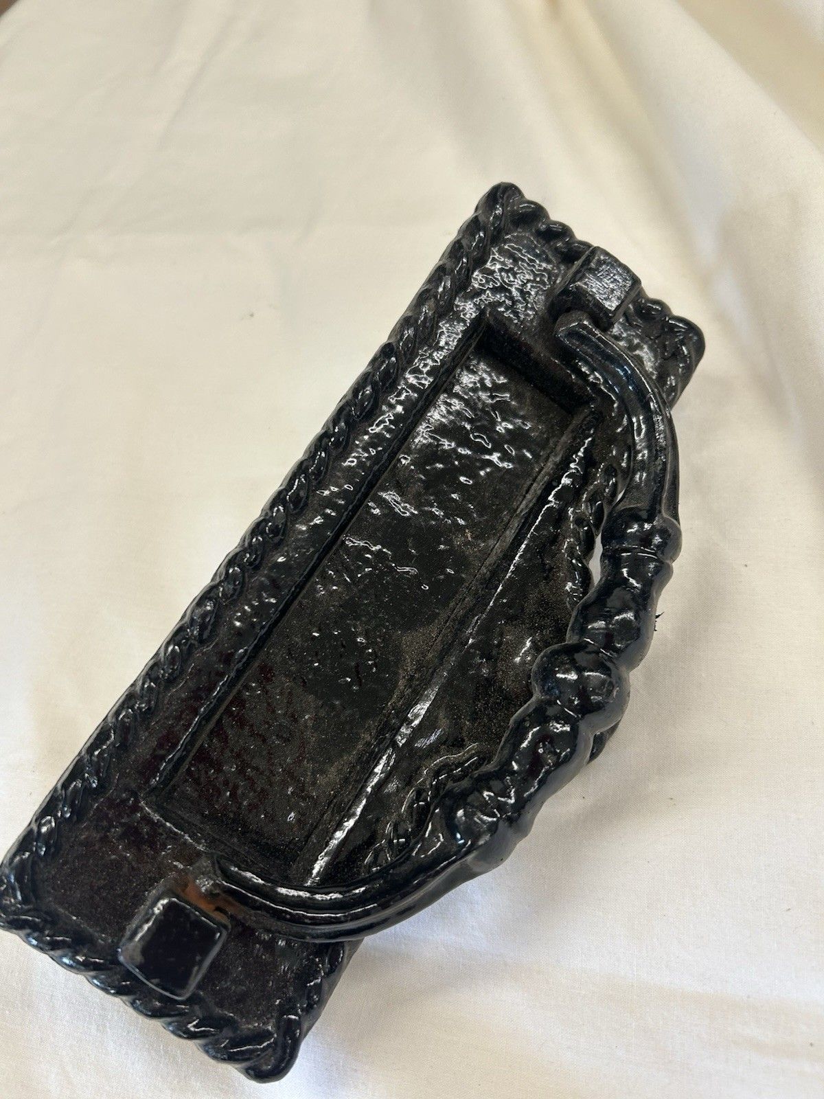 Old Antique Front Door Knocker Letterbox Period Cast Iron Victorian Metal Reclai photo furniture