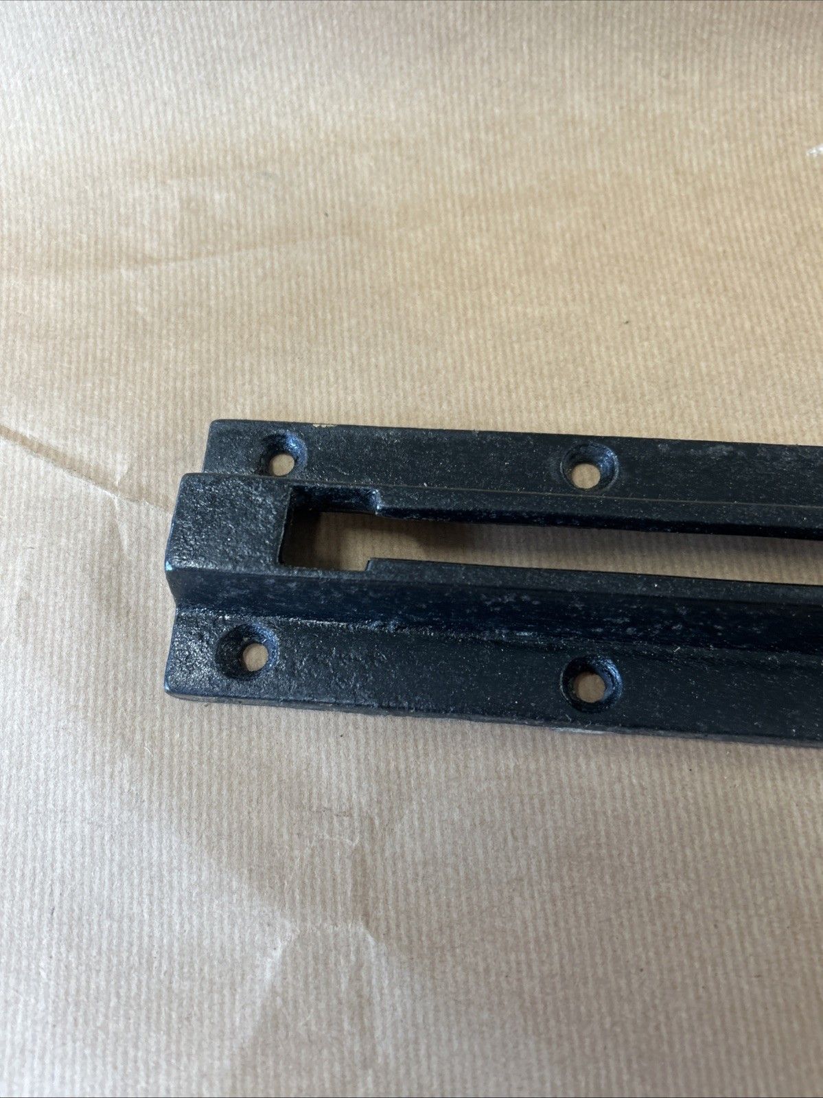 Large Antique Victorian Door Chain Lock Keep Kenrick Cast Iron Period Reclaimed photo for sale