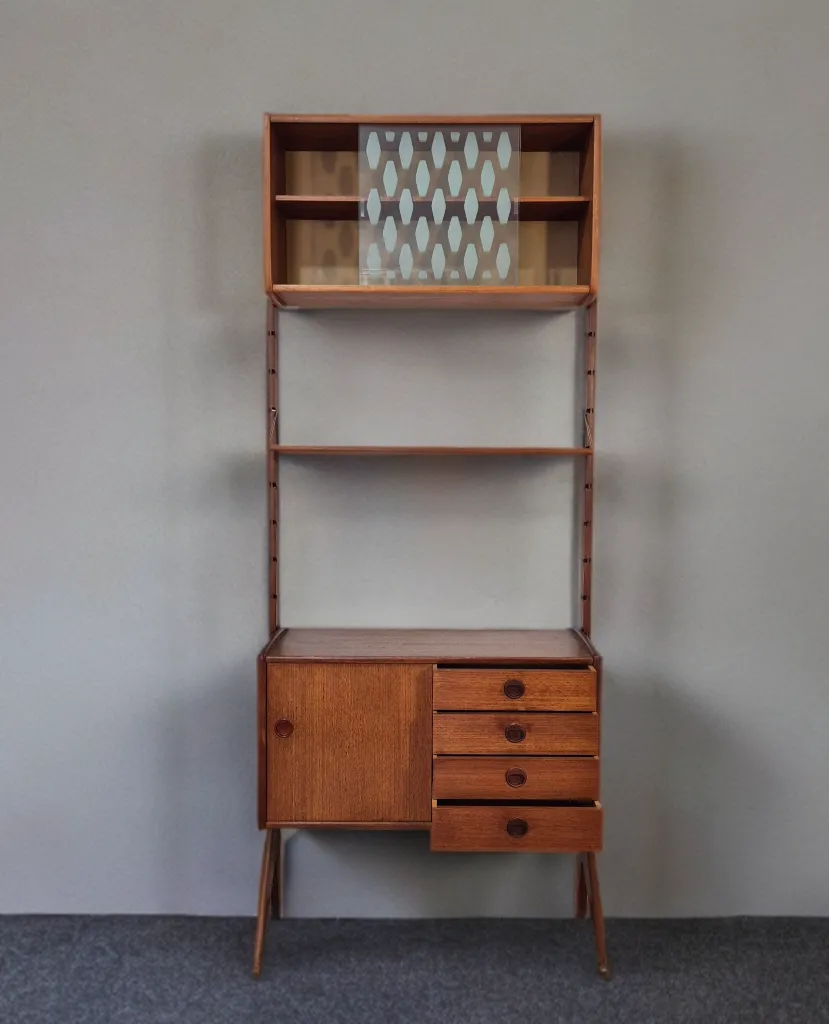 Freestanding Shelving Unit Ergo, Scandinavian Mid Century 1960s photo buy