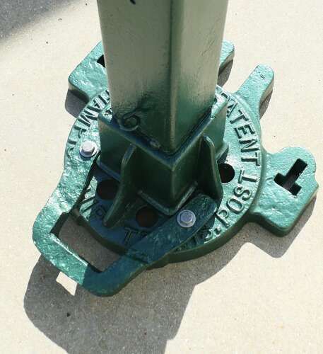 A Pair Of Edwardian Metal Tennis Court Net Posts By F.H. Ayres photo vinterior