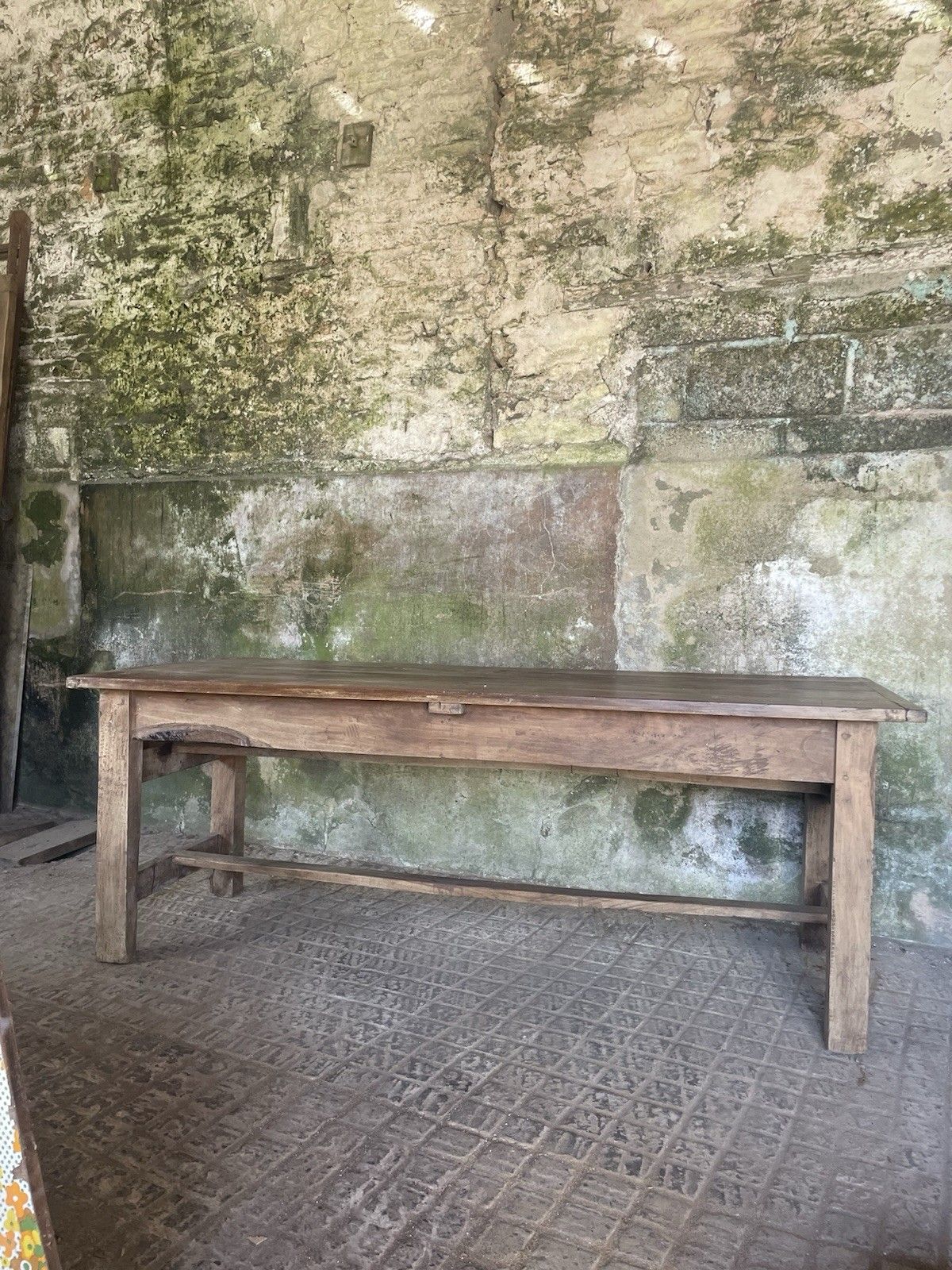 photo buy Antique French Farmhouse Rustic Refectory Kitchen Table.