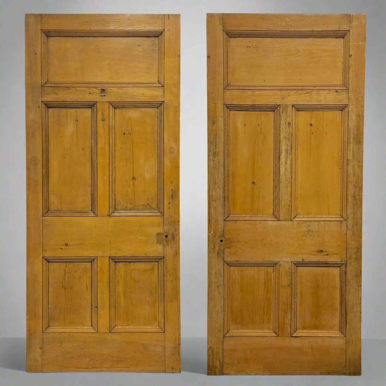 Antique Victorian 5 Panel Door   219cm X 95cm