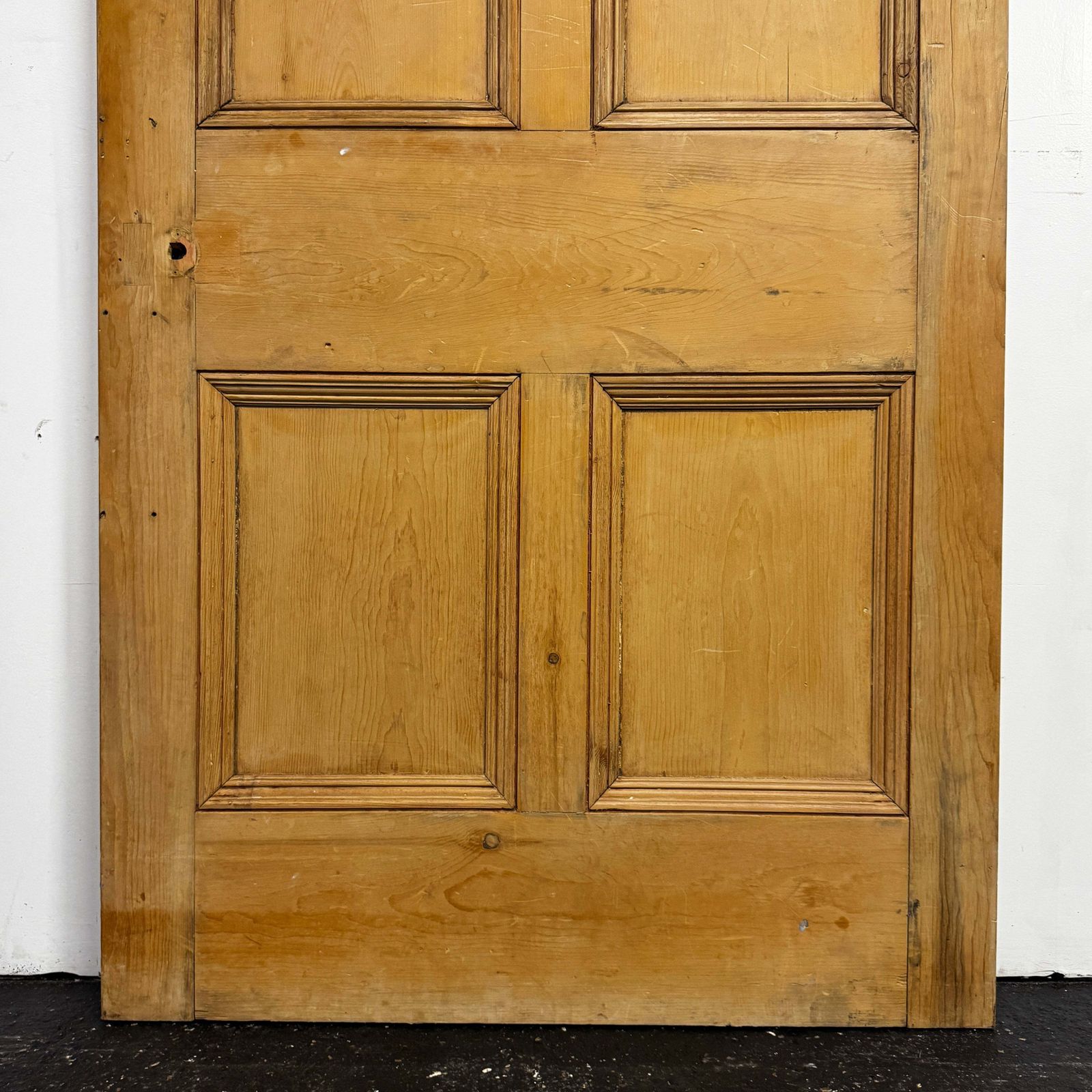 Antique Victorian 5 Panel Door   218cm X 94.5cm photo 375.0
