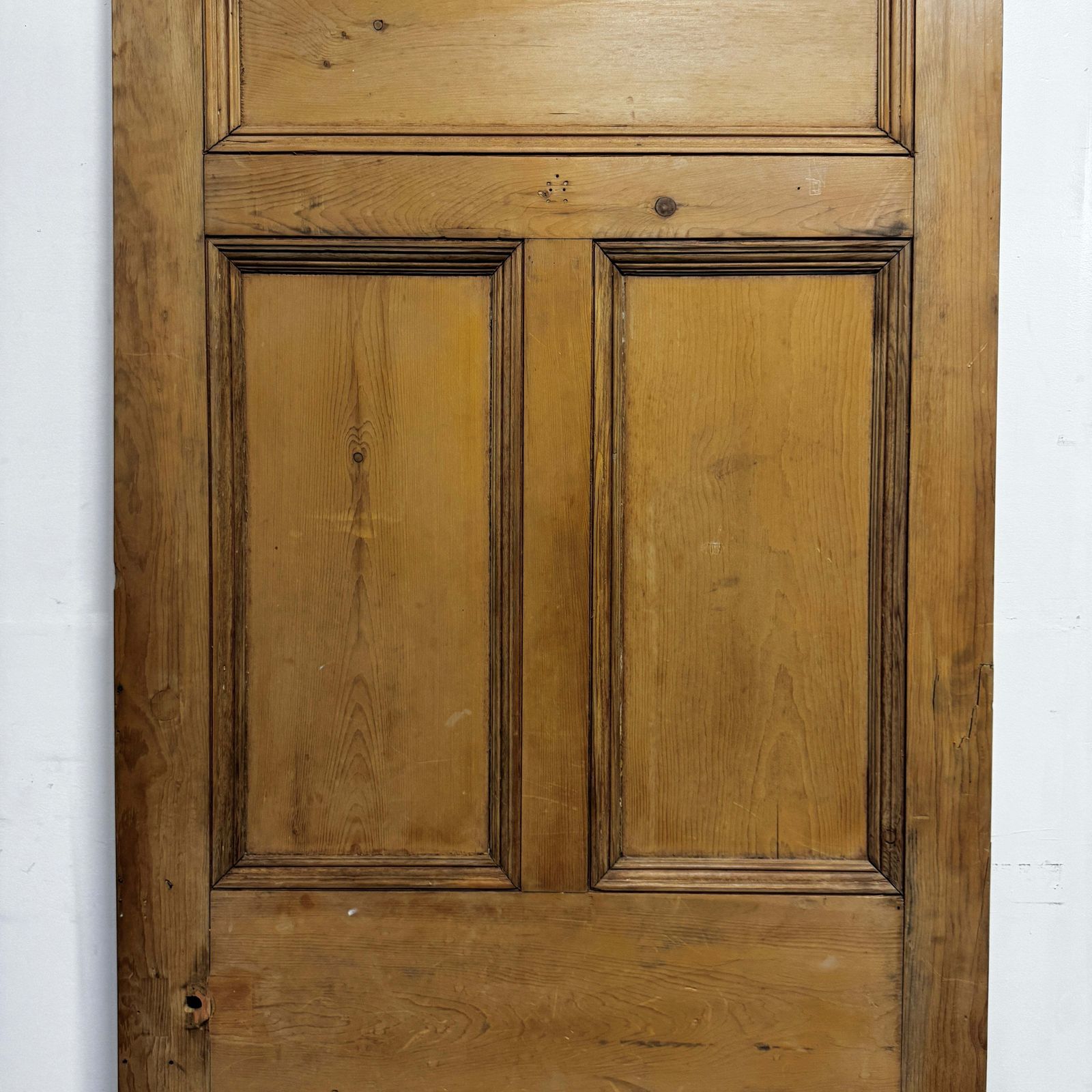Antique Victorian 5 Panel Door   218cm X 94.5cm photo vinterior