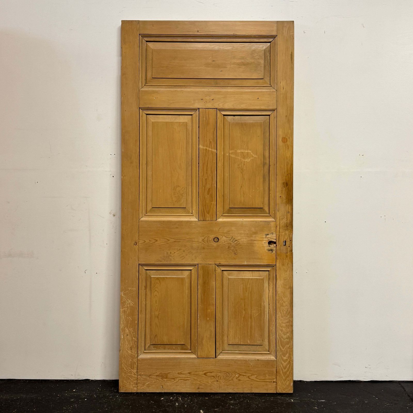 Antique Victorian 5 Panel Door   206cm X 96.5cm photo Home Fixtures