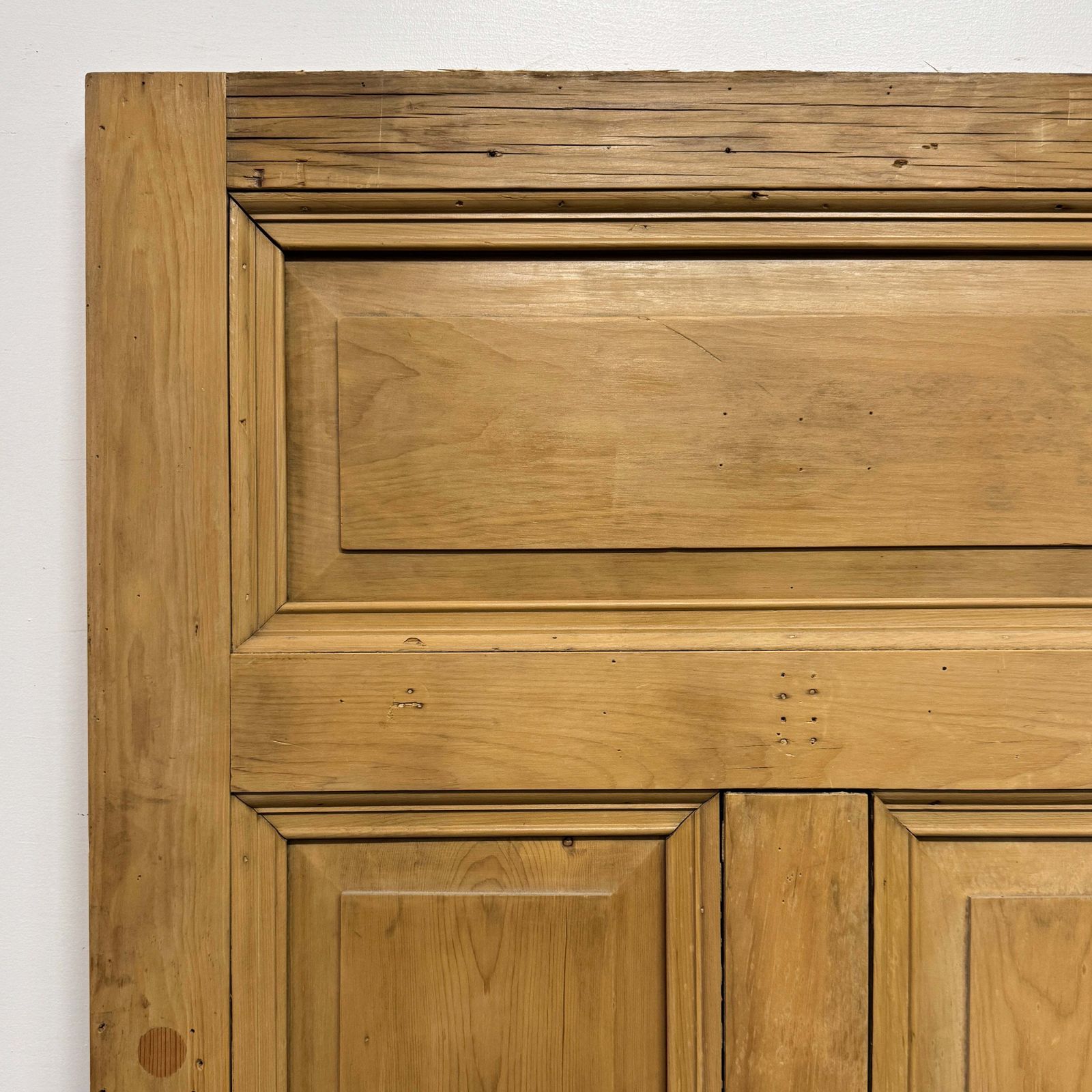 Antique Victorian 5 Panel Door   206cm X 96.5cm photo vintage