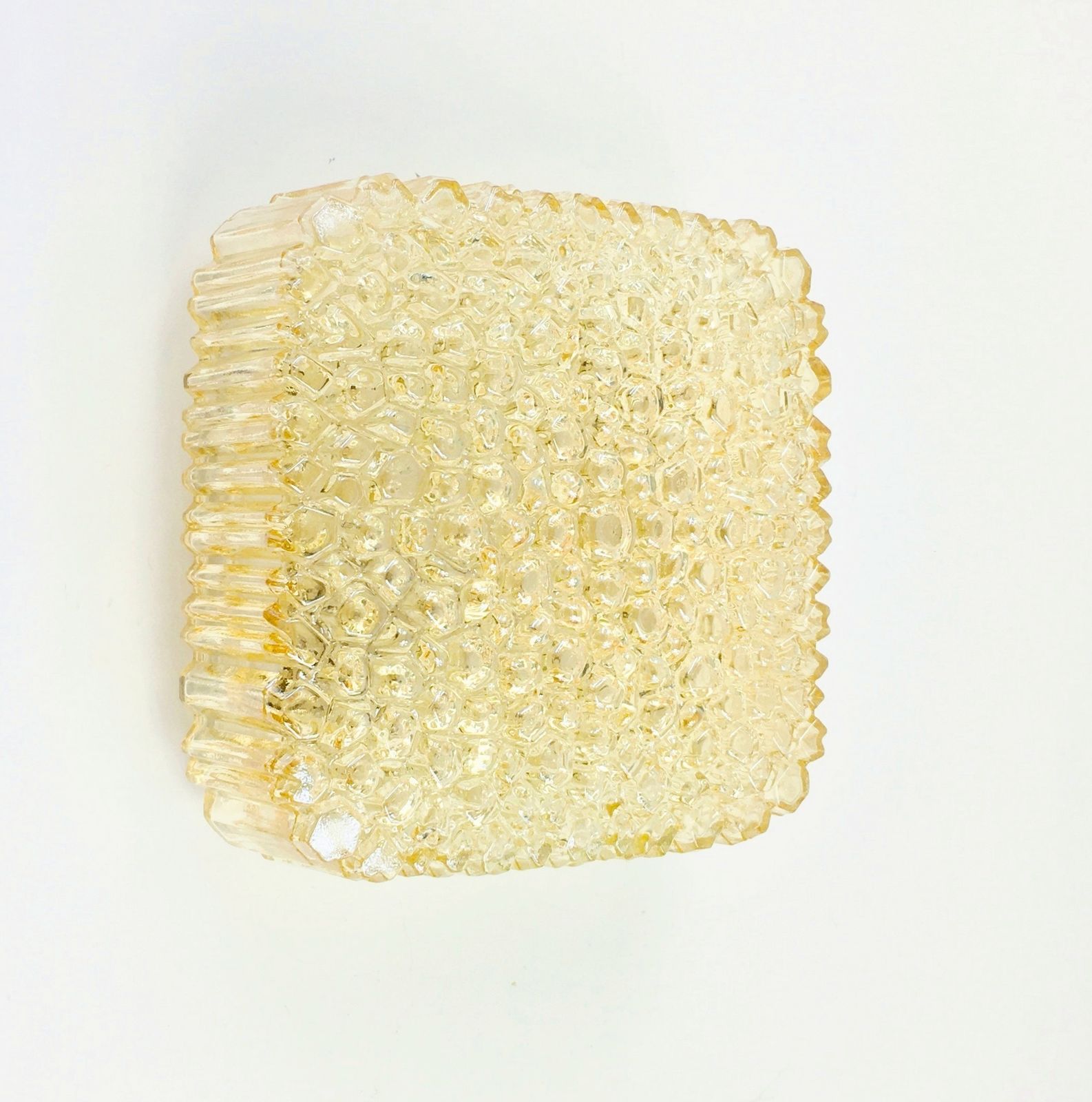 photo furniture Mid Century Amber Bubble Glazen Plafondlamp Van Helena Tynell Voor Limburg, Duitsland, Jaren 1970