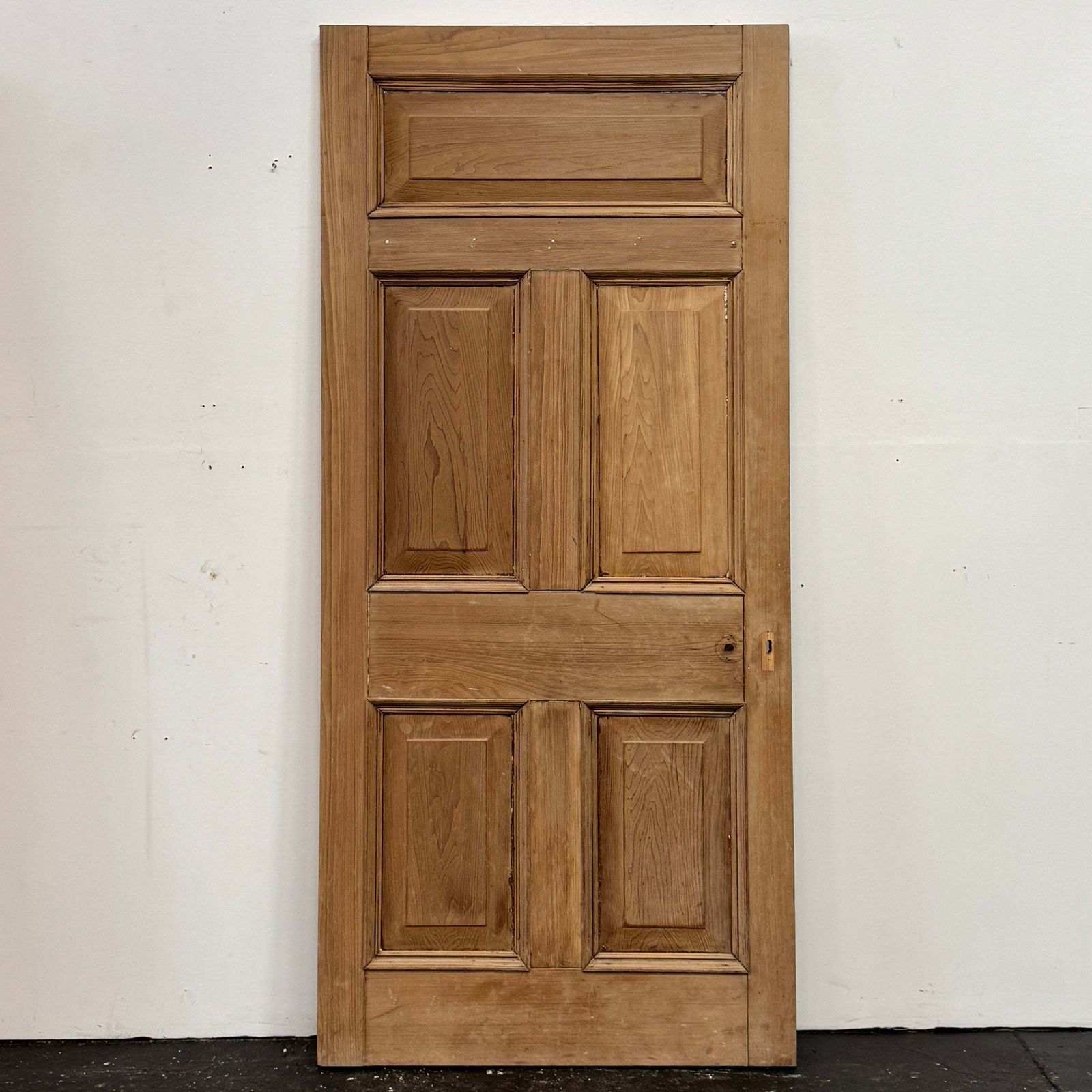 Antique Victorian 5 Panel Door   207cm X 95cm photo vinterior