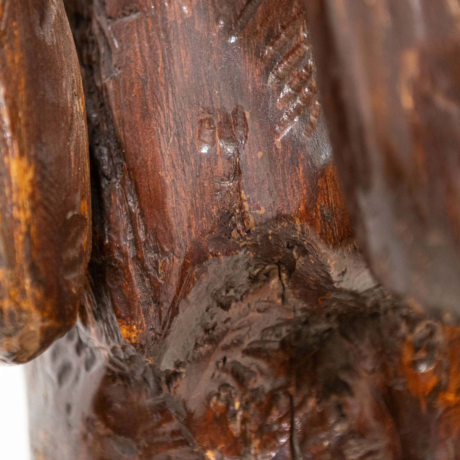 Life Size Wooden Sculpture | Michael Gagashe Zondi photo vintage