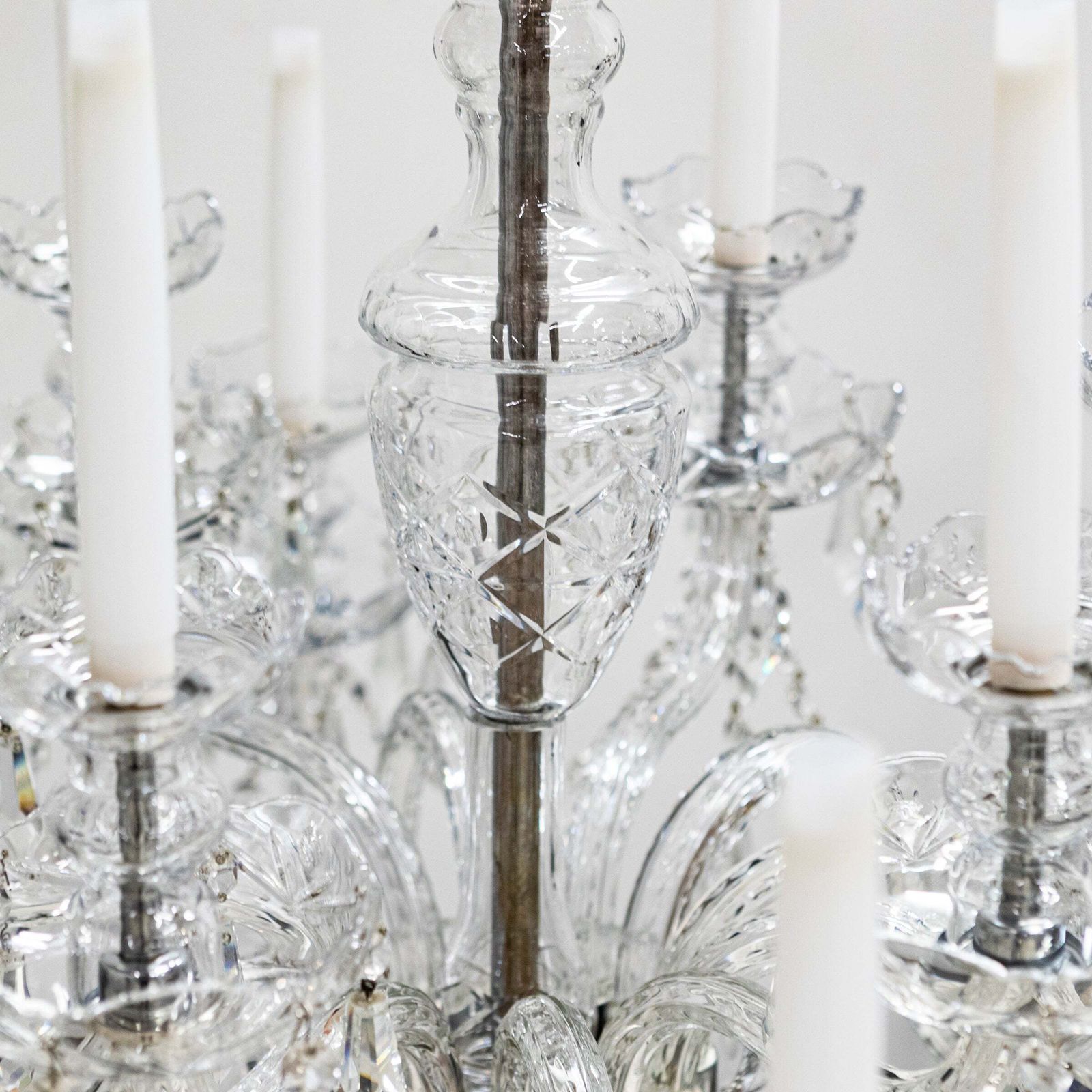 Large Antique Crystal Chandelier From Victoria Palace Theatre | Pair Available photo 3500.0