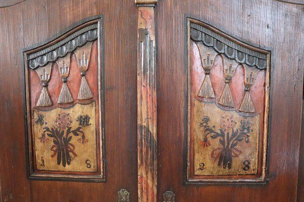 photo for sale Antique Tyrolen Wardrobe In Pine, 1800s