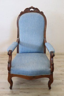 Antique Walnut Armchair, Mid 19th Century photo furniture
