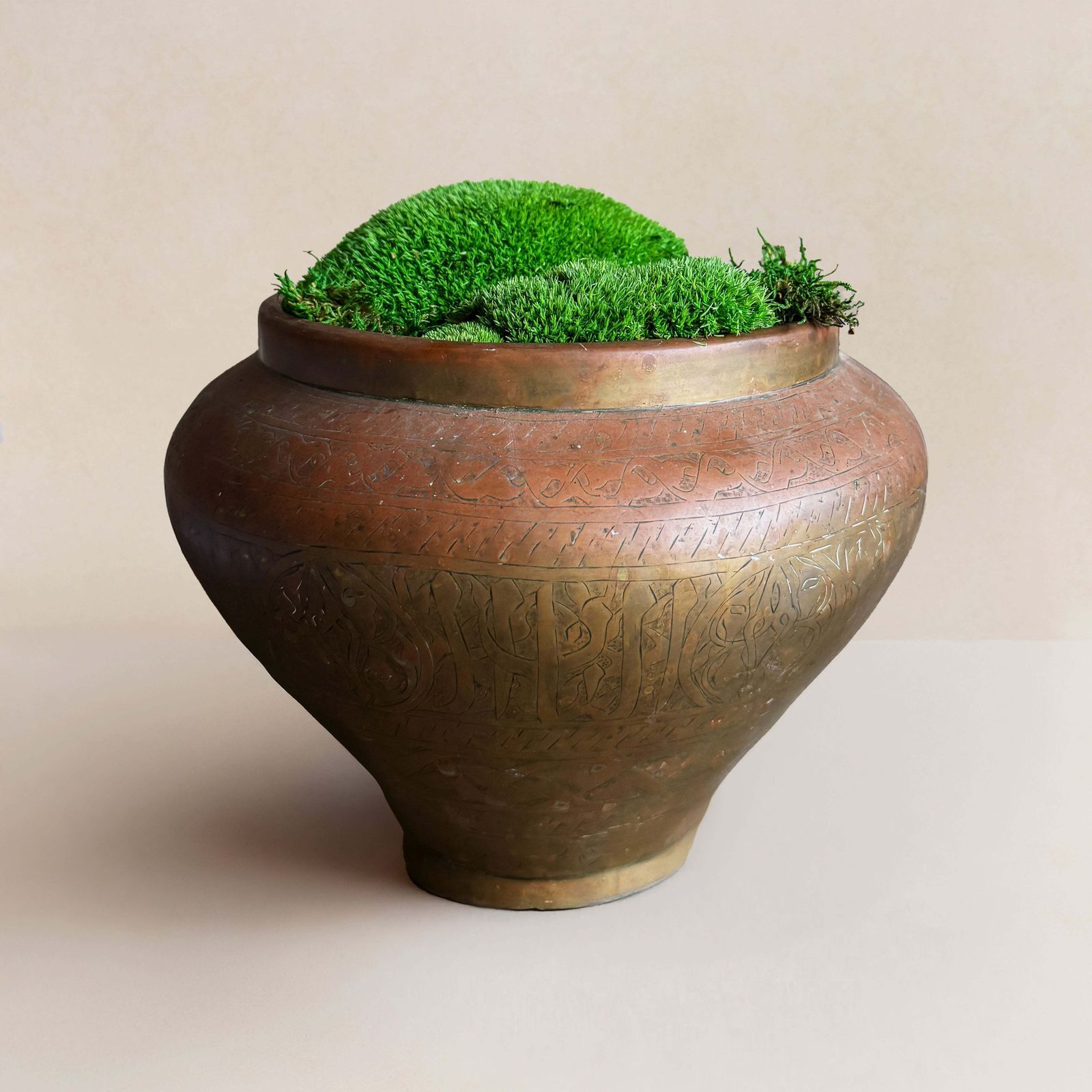 Elafonissi Copper Vessel, 18th Century    Preserved Moss