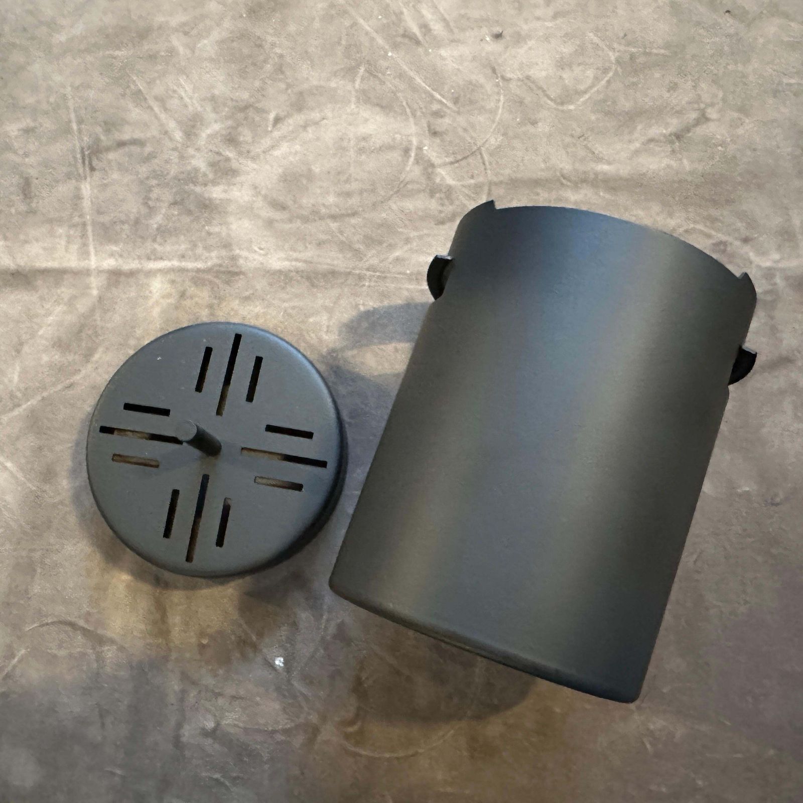 1980s Minimalist Black Steel Ice Bucket By Gio Ponti For Fratelli Calderoni photo Home Decor