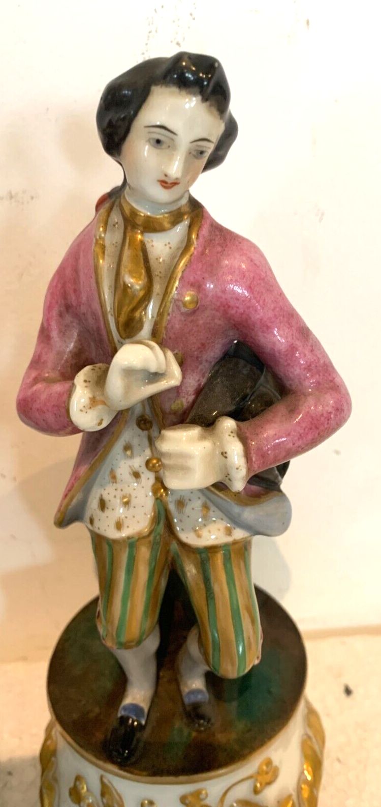 Pair Of Polychrome Porcelain Tulips 20th Century photo for sale
