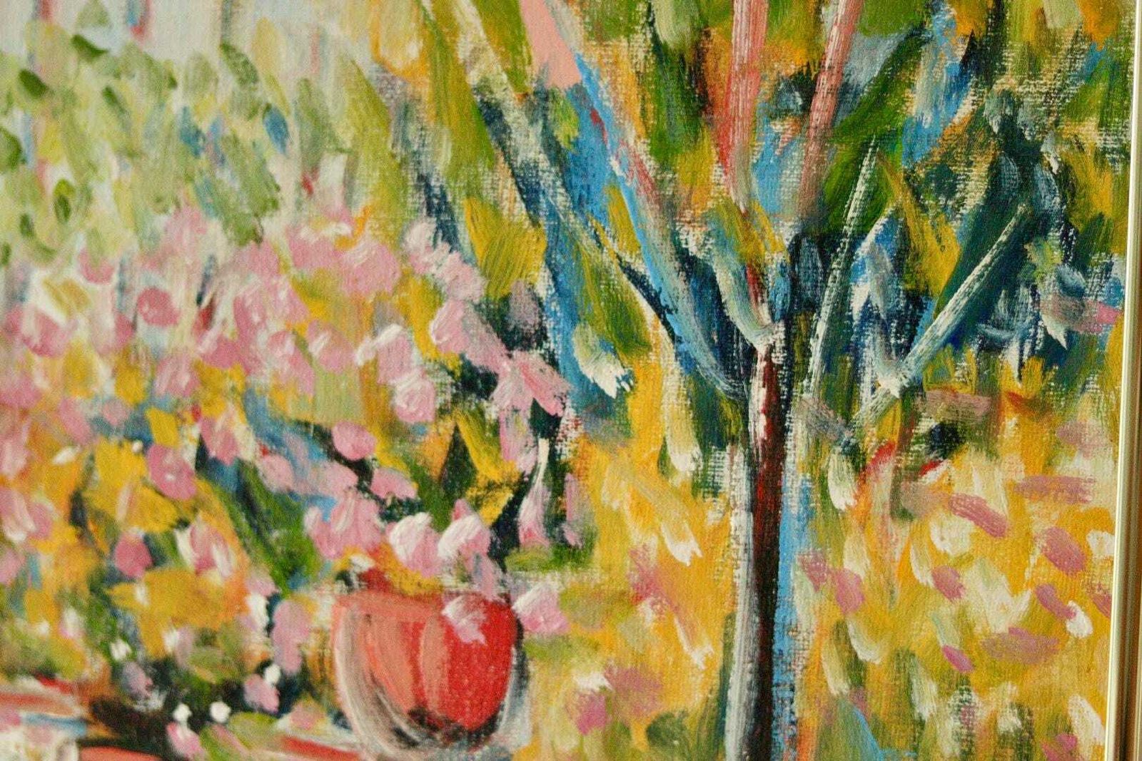 Original Swedish Oil On Canvas "Motif At Polcastro, Campagna Italy" By Gunnar Ingemar Erixon – Vintage & Framed | 66 × 59 Cm / 26 × 23.2 In photo buy